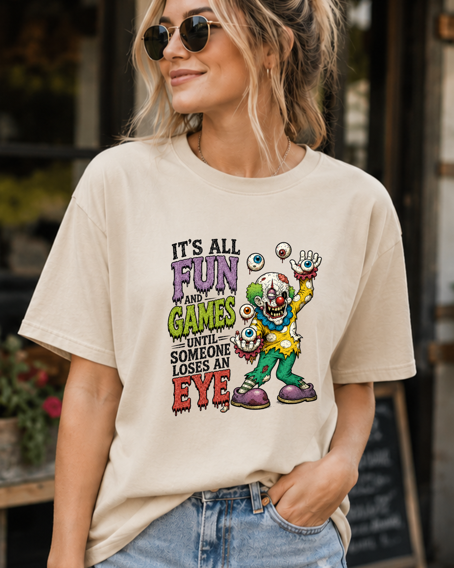 It’s All Fun and Games Until Someone Loses an Eye Zombie Graphic Tee