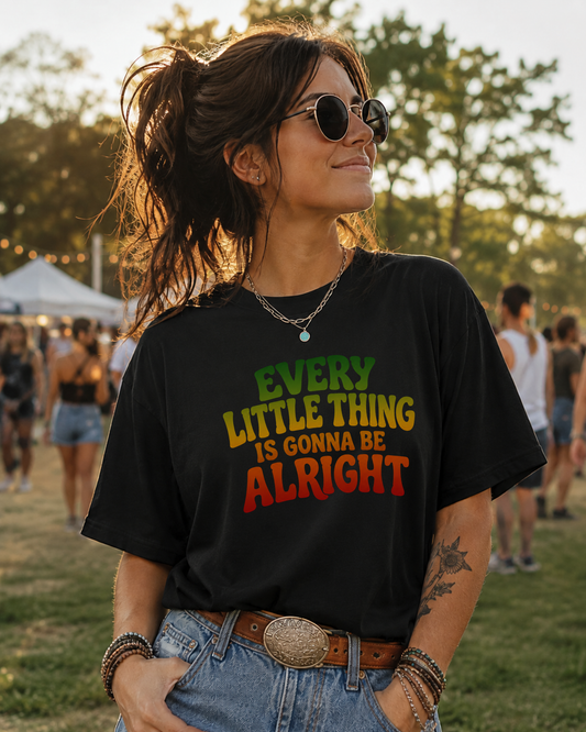 Every Little Thing Is Gonna Be Alright Vintage Graphic Tee