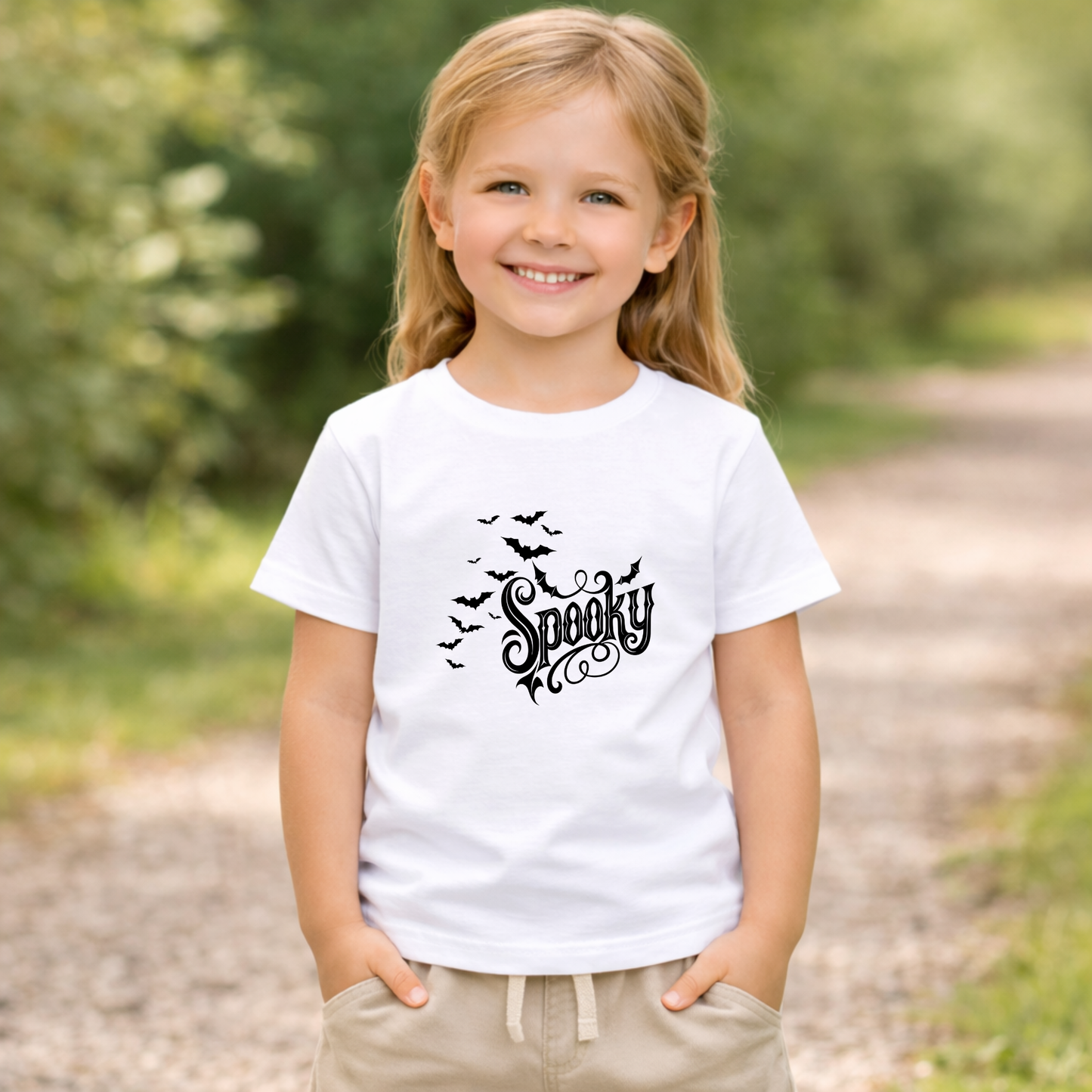 Spooky Bats Kids Halloween T-Shirt | Cute Bat Youth Graphic Tee