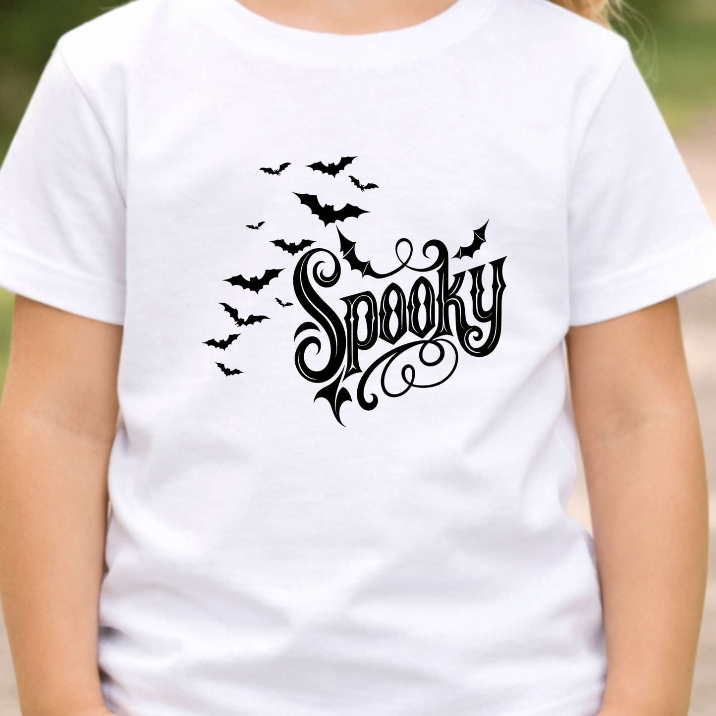 Spooky Bats Kids Halloween T-Shirt | Cute Bat Youth Graphic Tee