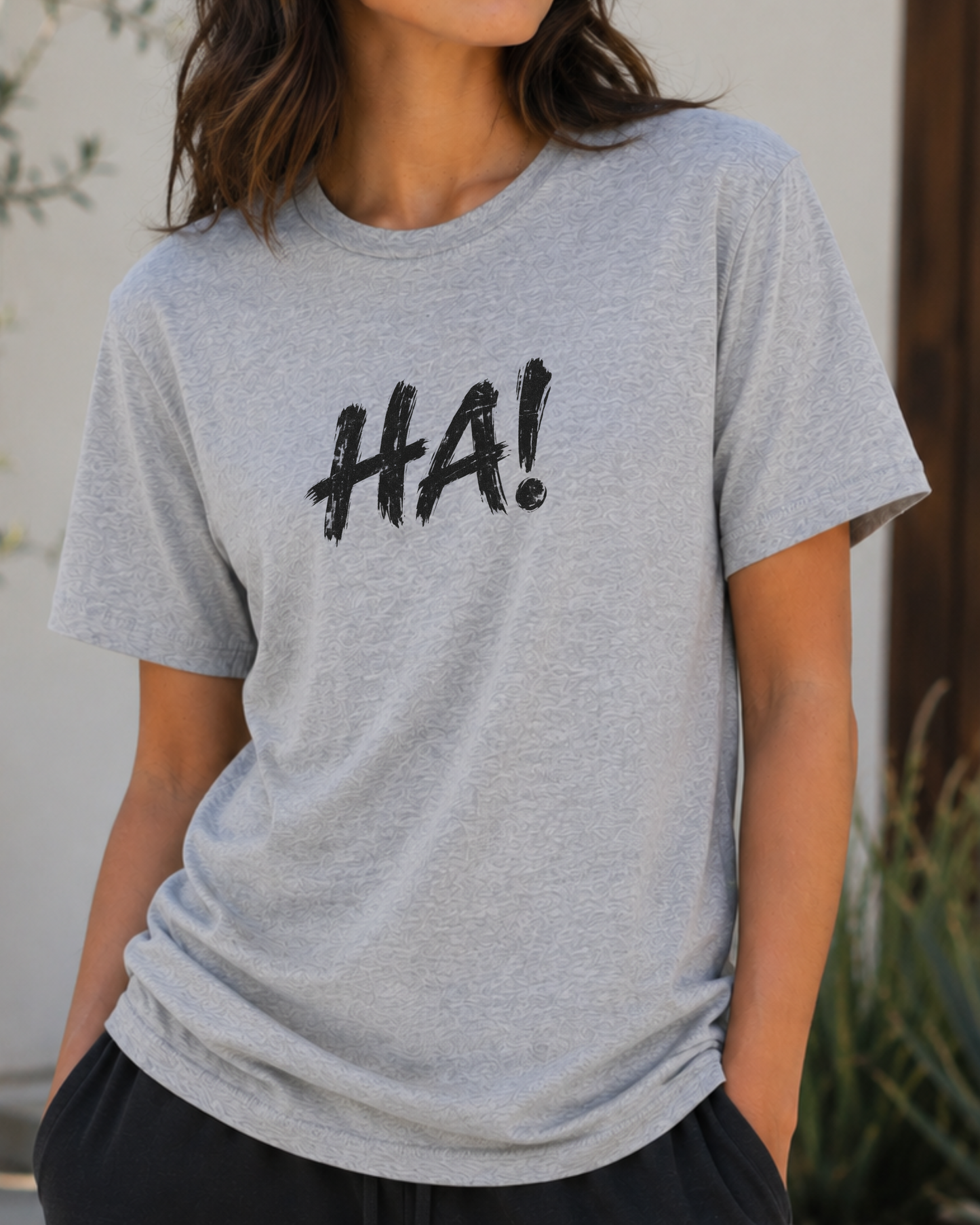 HA! Minimalist Statement Tee