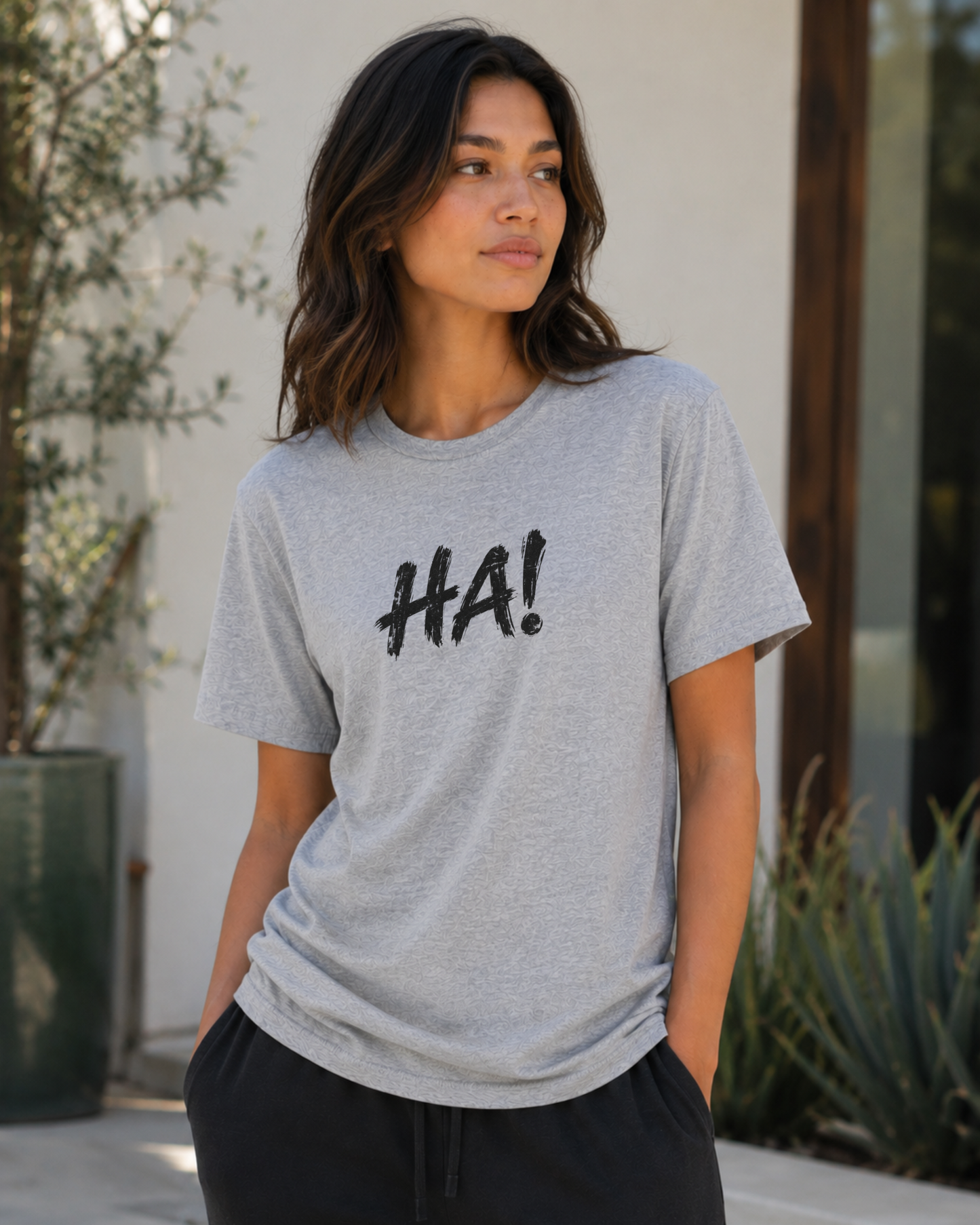 HA! Minimalist Statement Tee