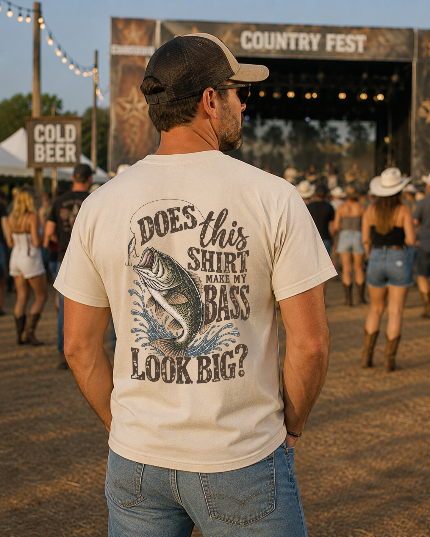 Does This Shirt Make My Bass Look Big? Fishing Tee
