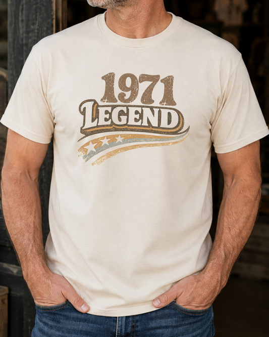 1971 Legend Shirt | Vintage 55th Birthday Tee