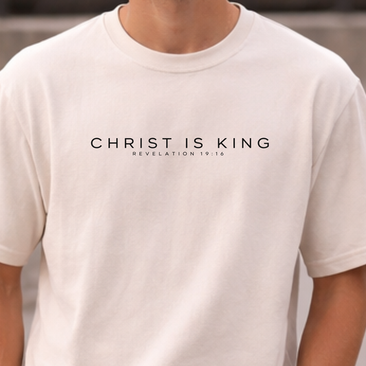 Christ Is King Comfort Colors Shirt | Revelation 19:16 Christian Tee