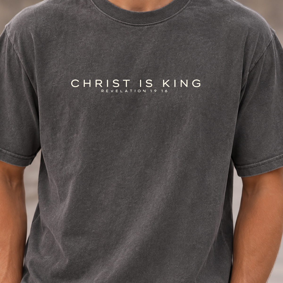 Christ Is King Comfort Colors Shirt | Revelation 19:16 Christian Tee