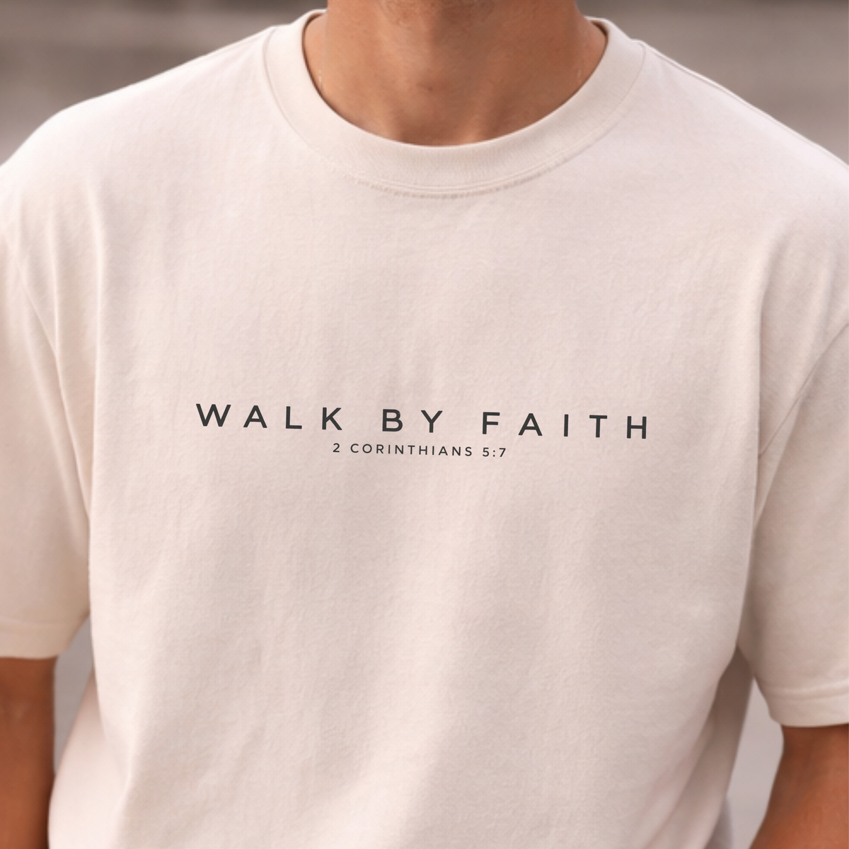 Walk by Faith Comfort Colors Shirt | 2 Corinthians 5:7 Christian Tee
