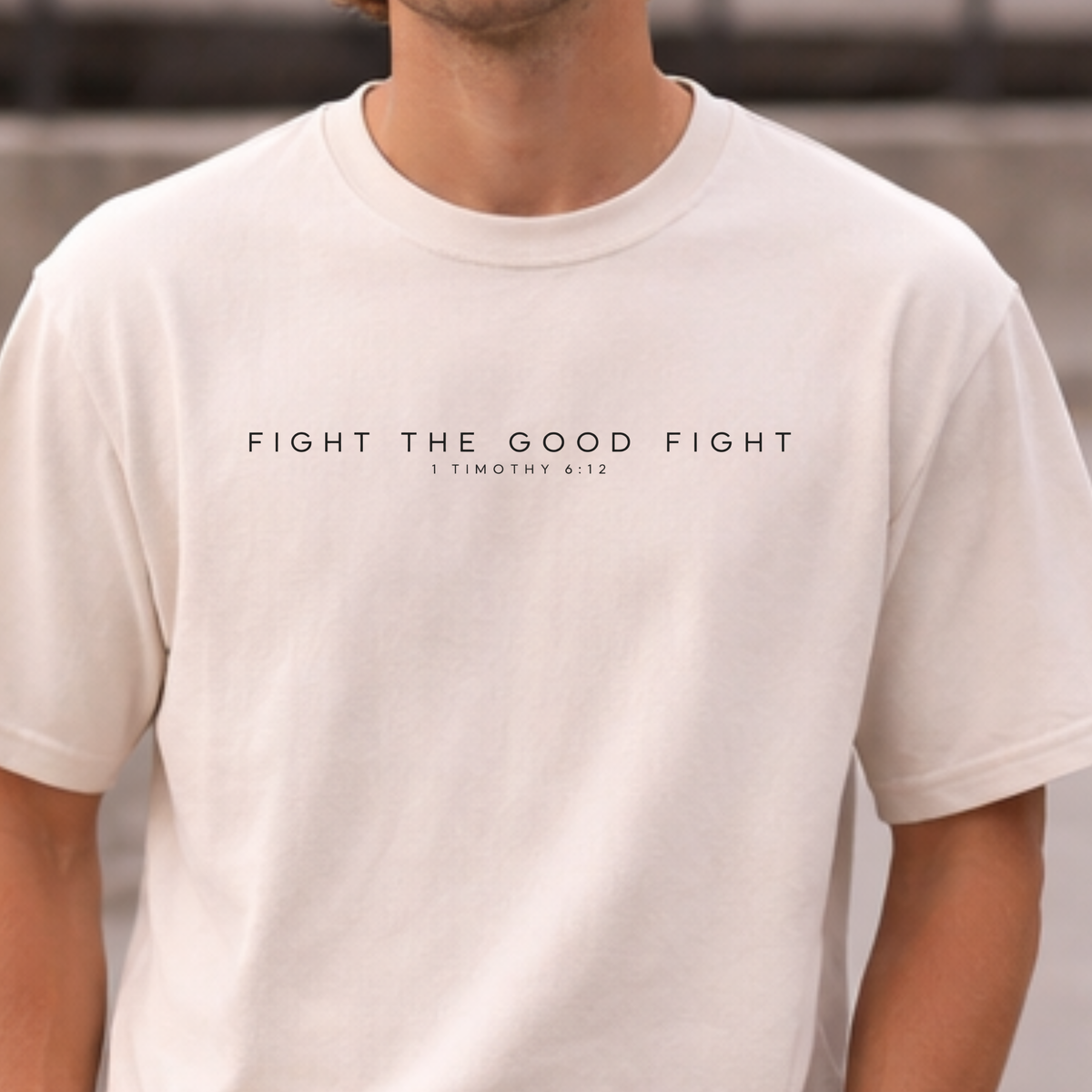 Fight the Good Fight Comfort Colors Shirt | 1 Timothy 6:12 Christian Tee