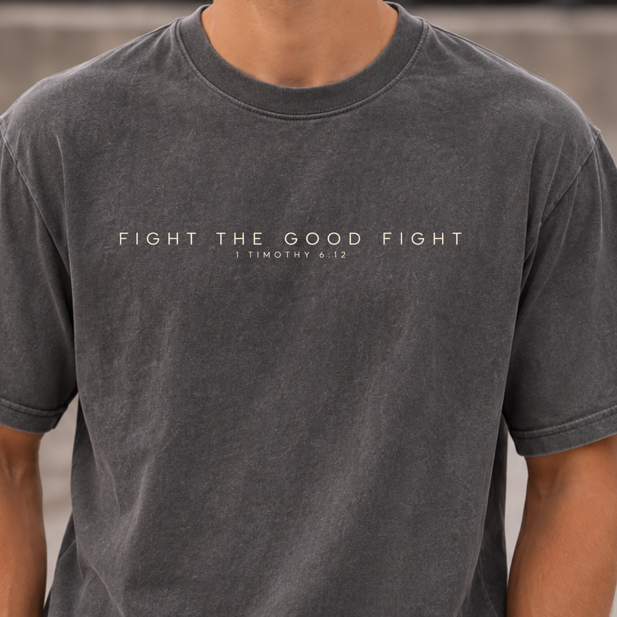 Fight the Good Fight Comfort Colors Shirt | 1 Timothy 6:12 Christian Tee