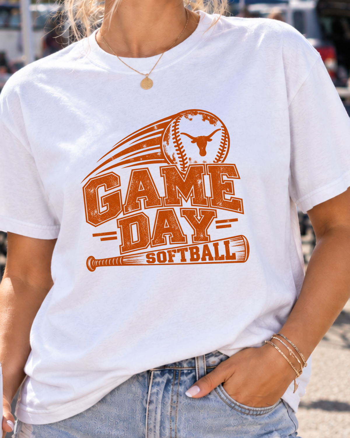 Texas Softball Game Day Softball T-Shirt