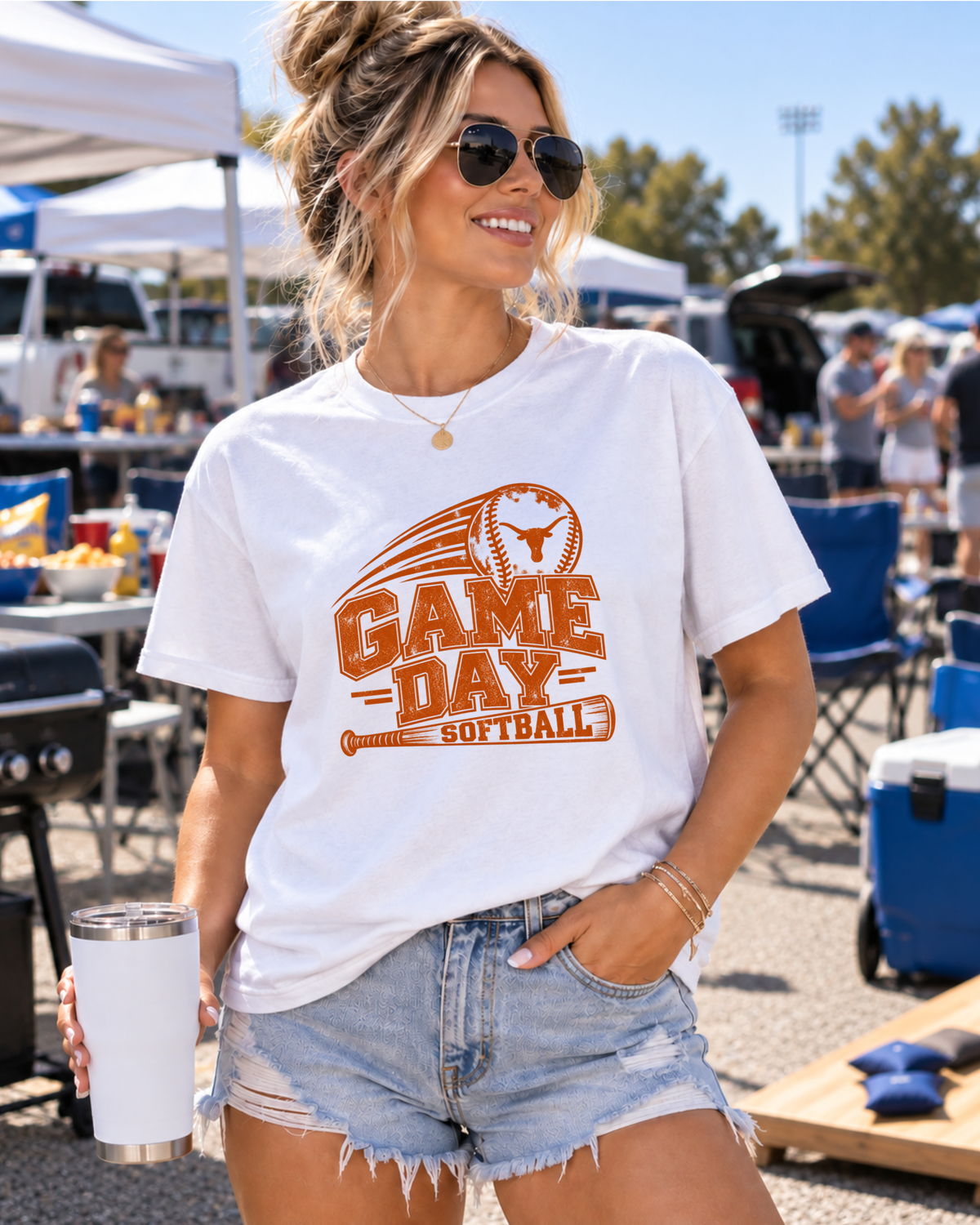 Texas Softball Game Day Softball T-Shirt