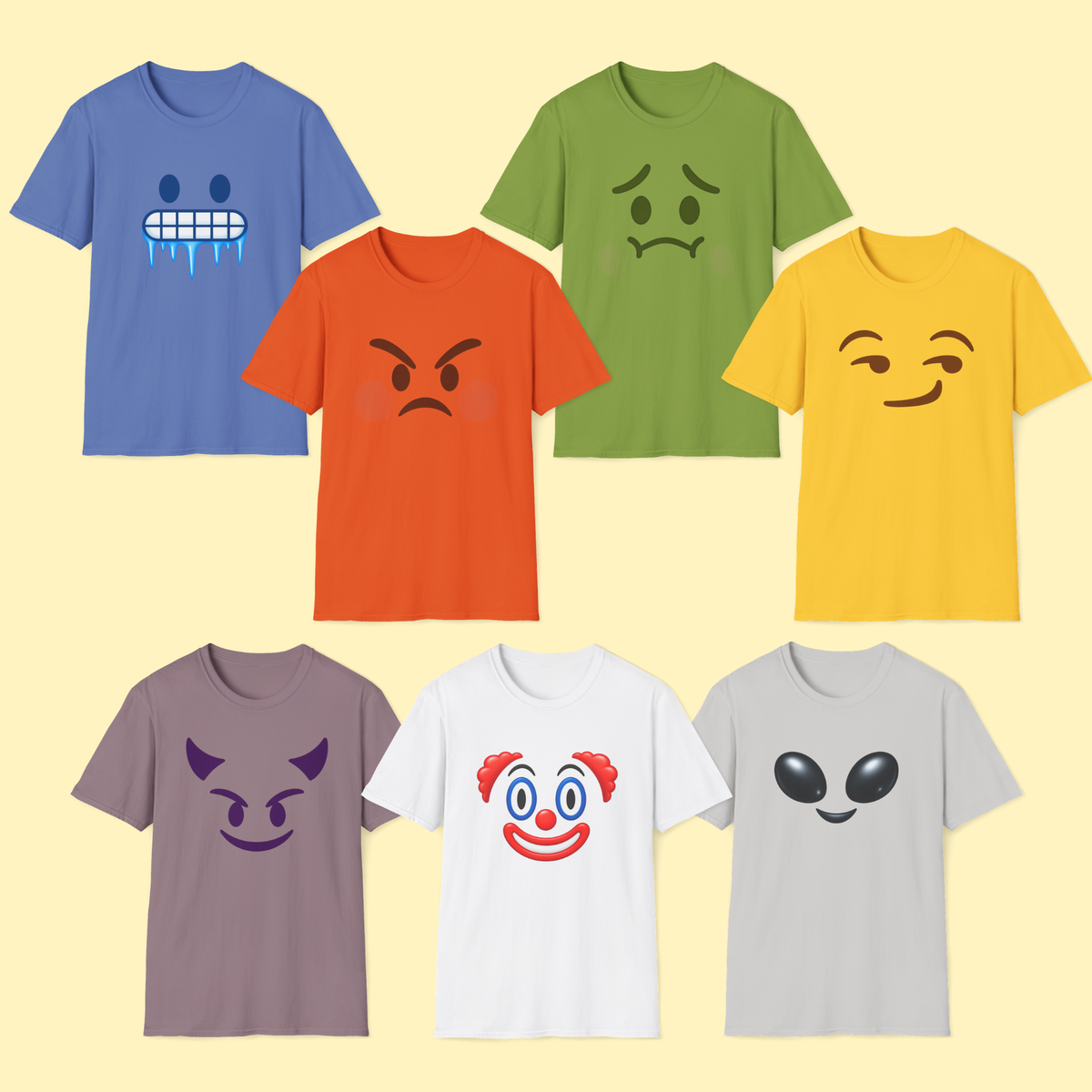 Pick Your Mood Emoji Group T-Shirt