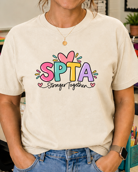 SPTA Stronger Together Graphic Tee | School Support Staff Shirt
