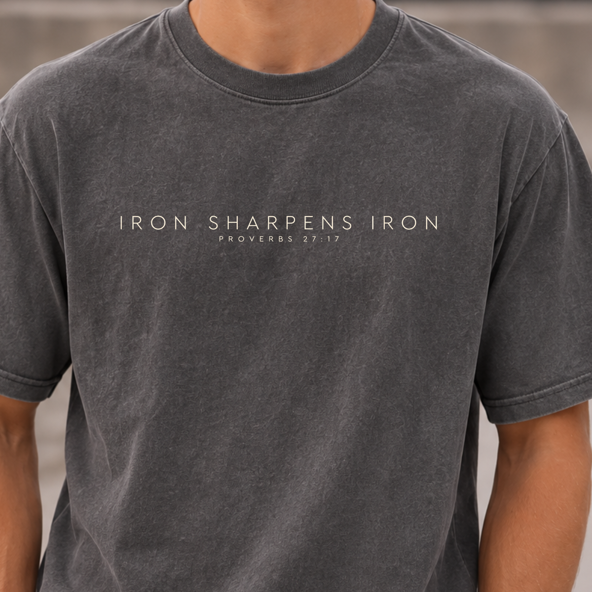 Iron Sharpens Iron Proverbs 27:17 Comfort Colors T-Shirt