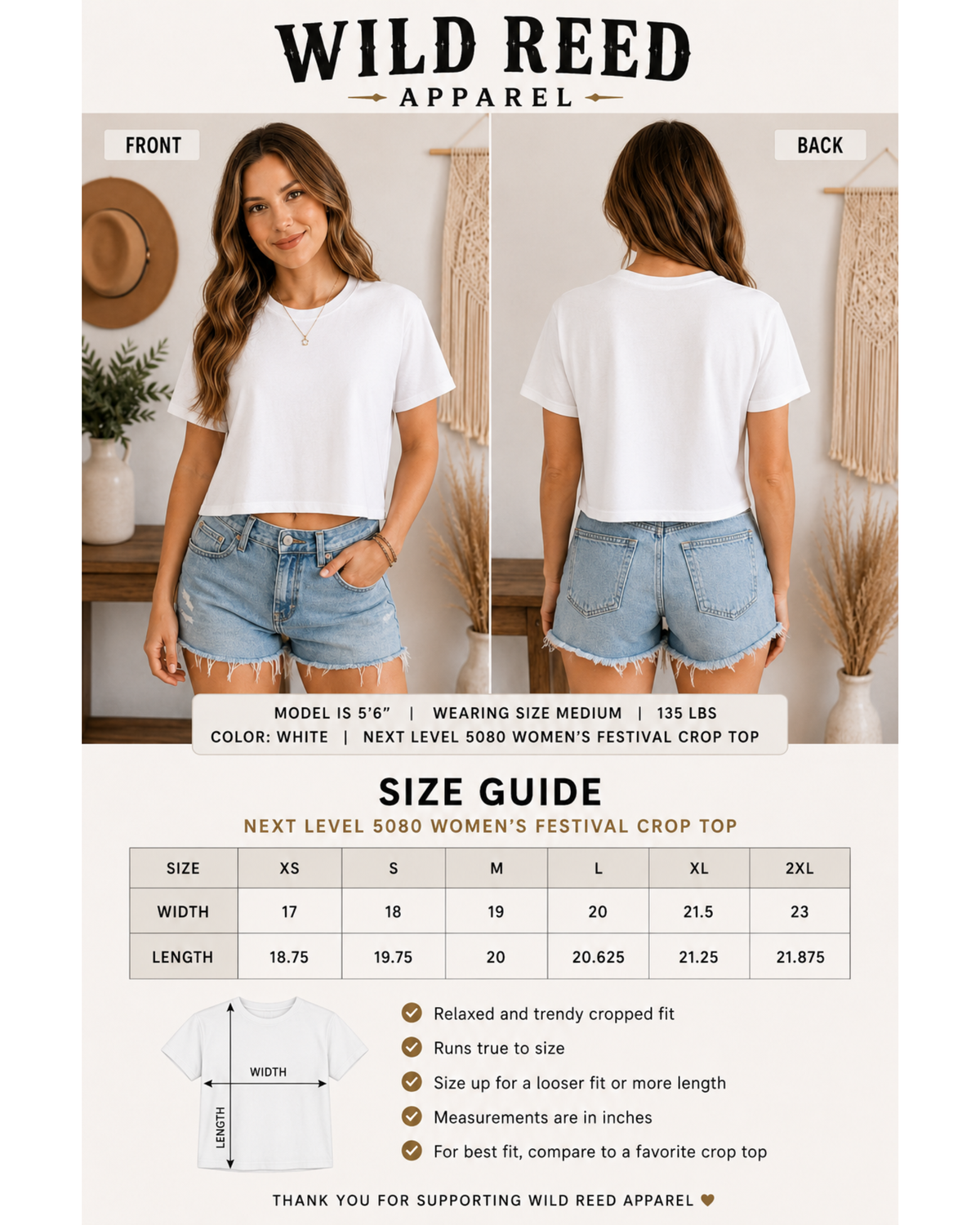 Running Horses Vintage Western Crop Top