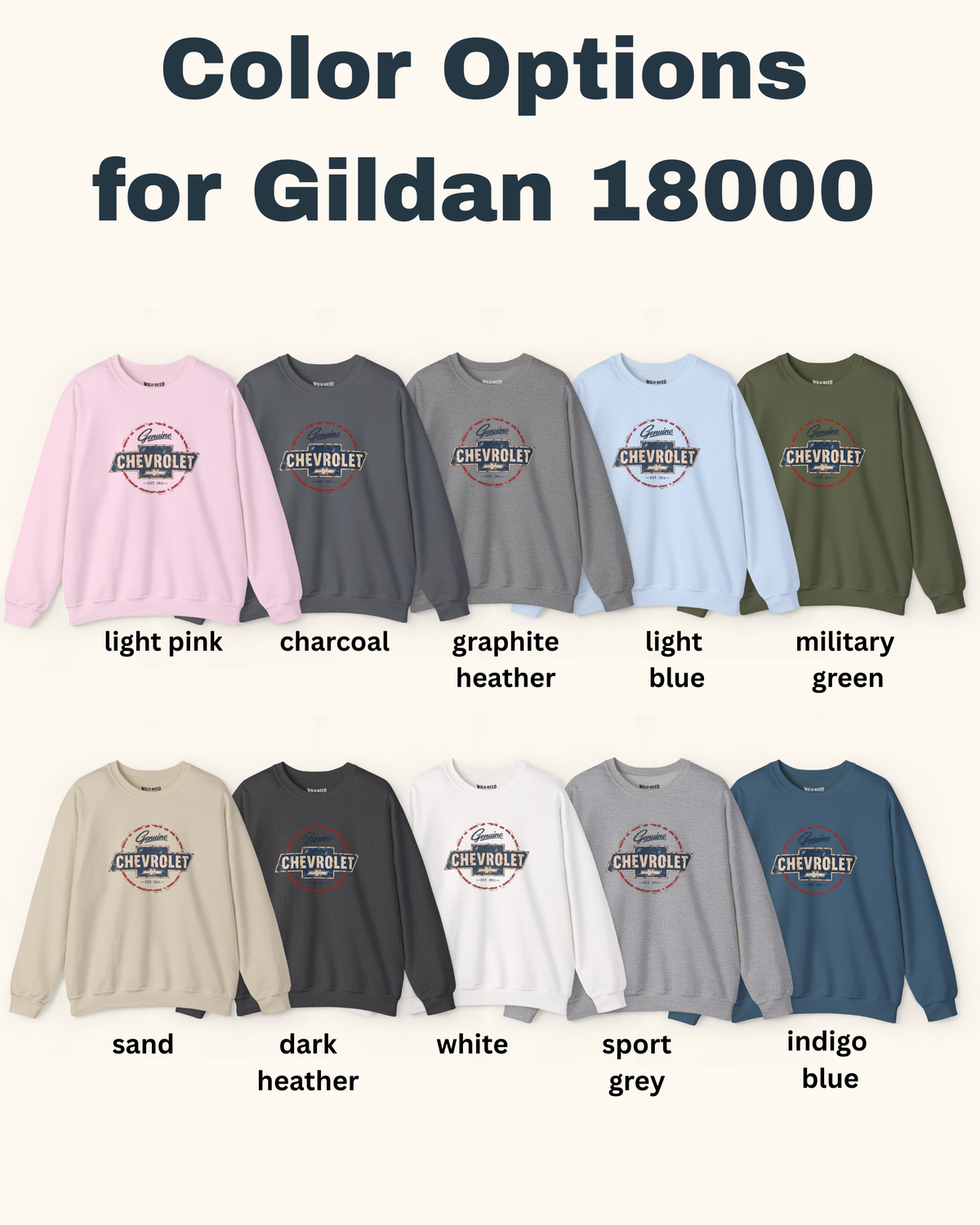Vintage Genuine Chevrolet Crewneck Sweatshirt | Retro Classic Car Pullover