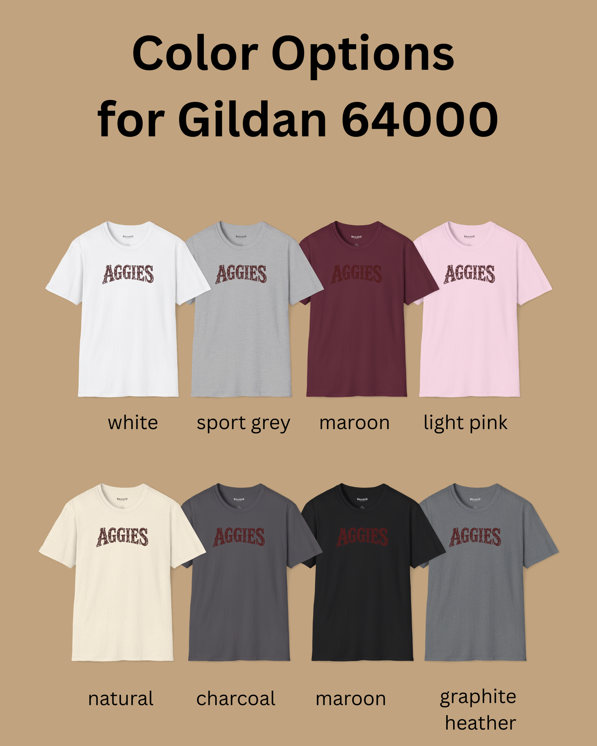 Aggies Vintage Collegiate Graphic Tee | Maroon Game Day Shirt
