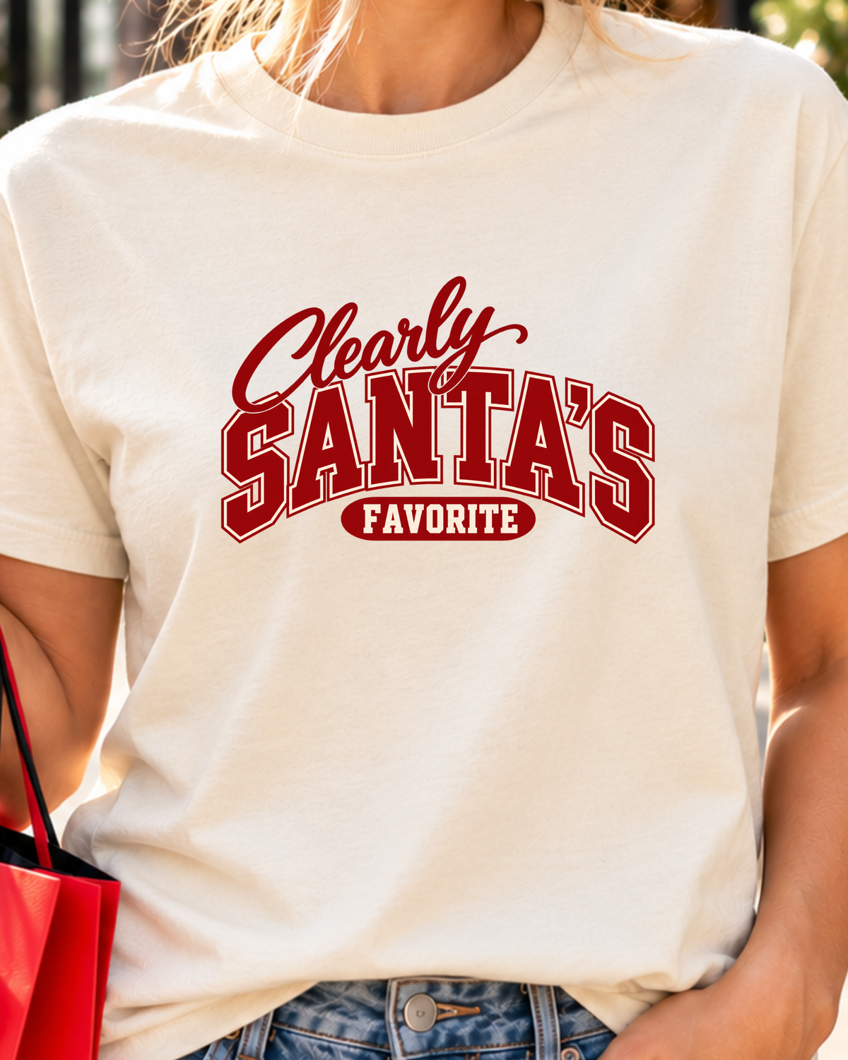 Clearly Santa’s Favorite Shirt | Comfort Colors Christmas Tee