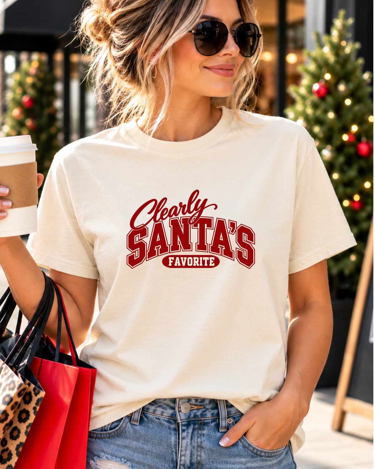 Clearly Santa’s Favorite Shirt | Comfort Colors Christmas Tee