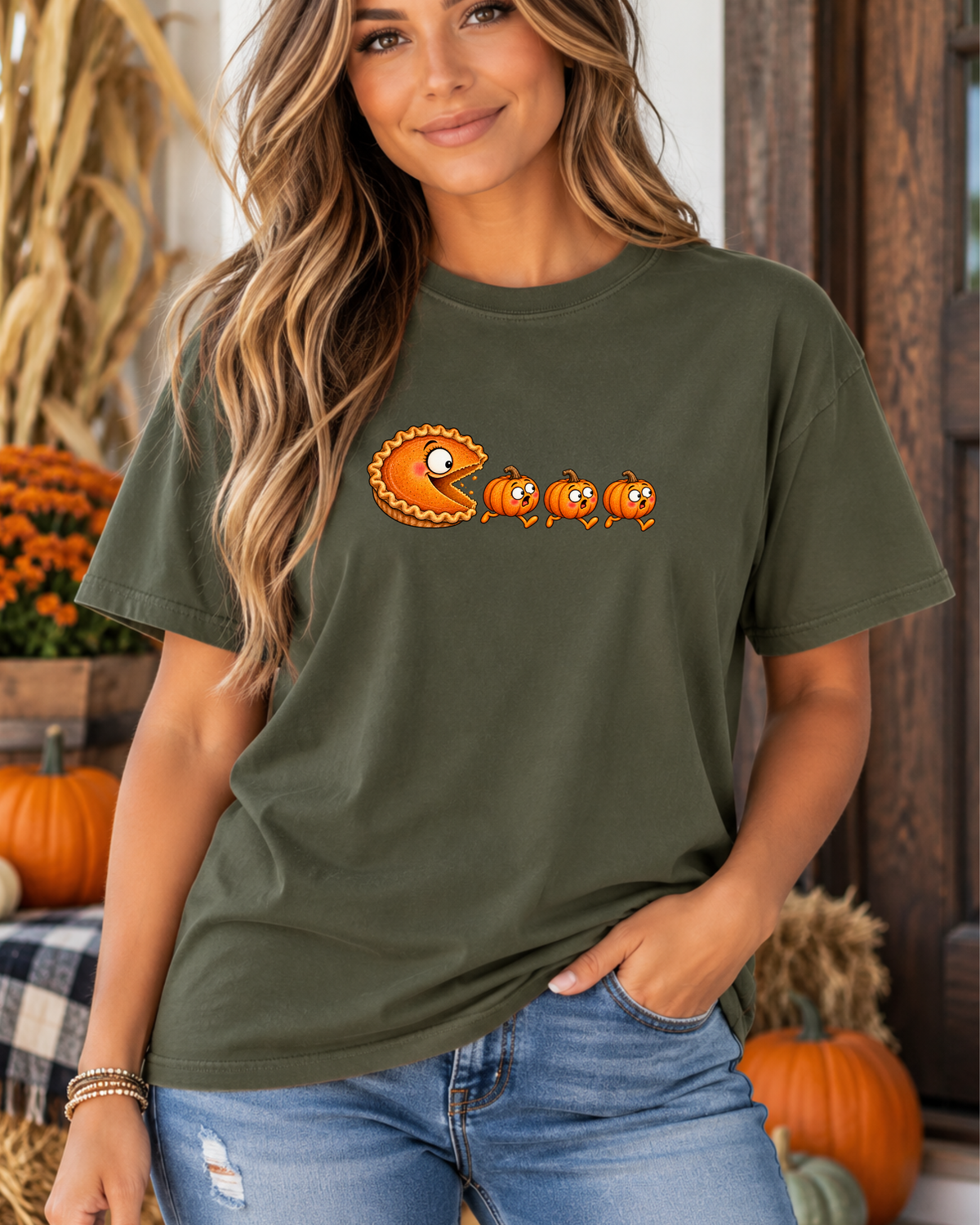 Pumpkin Pie Chasing Pumpkins Tee | Comfort Colors 1717