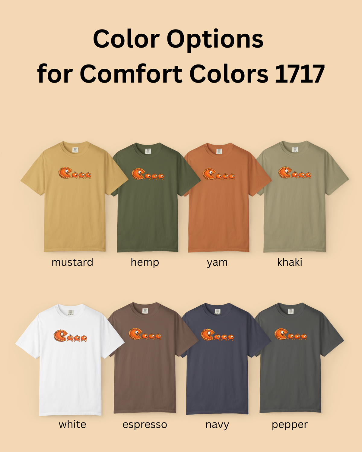 Pumpkin Pie Chasing Pumpkins Tee | Comfort Colors 1717