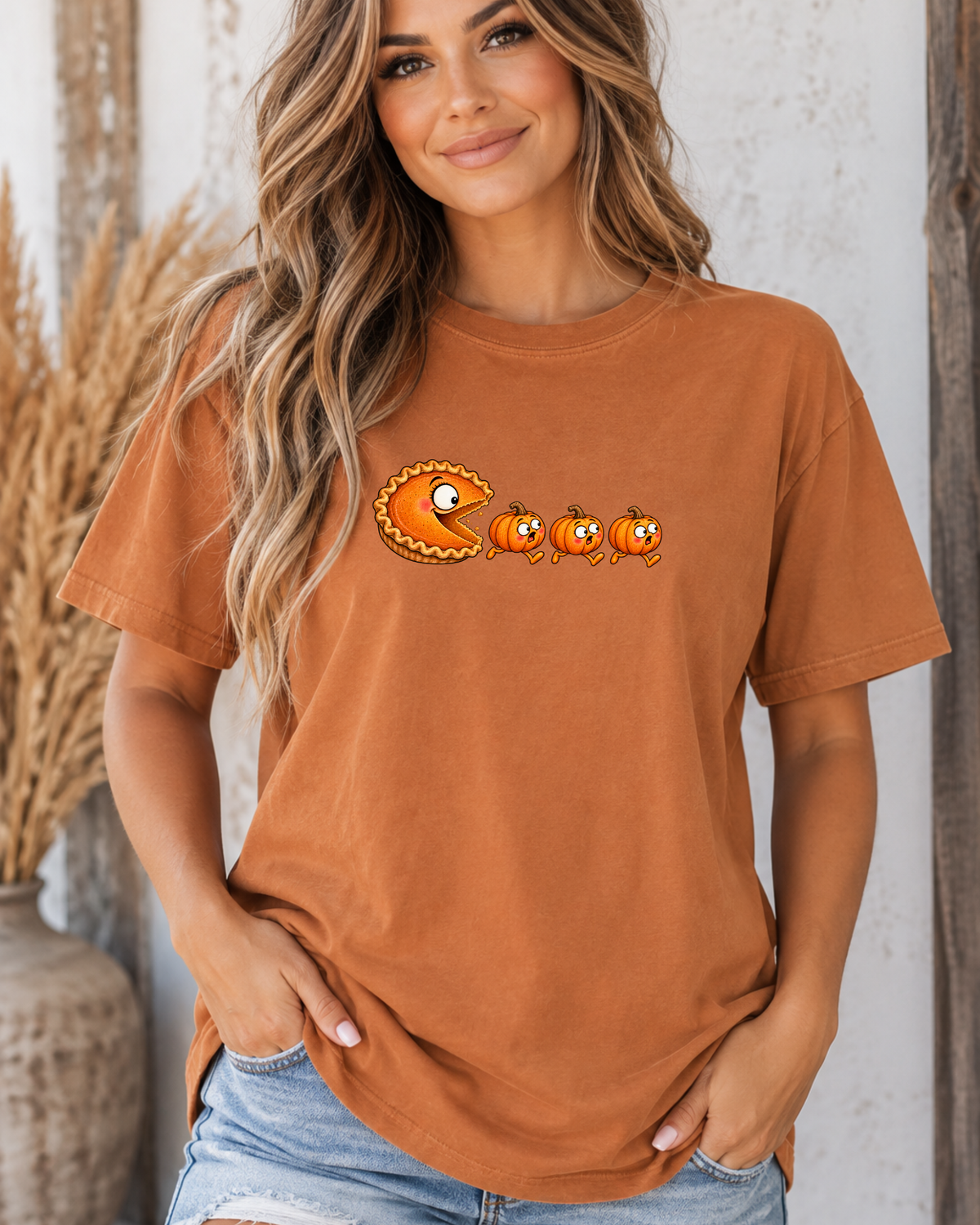 Pumpkin Pie Chasing Pumpkins Tee | Comfort Colors 1717