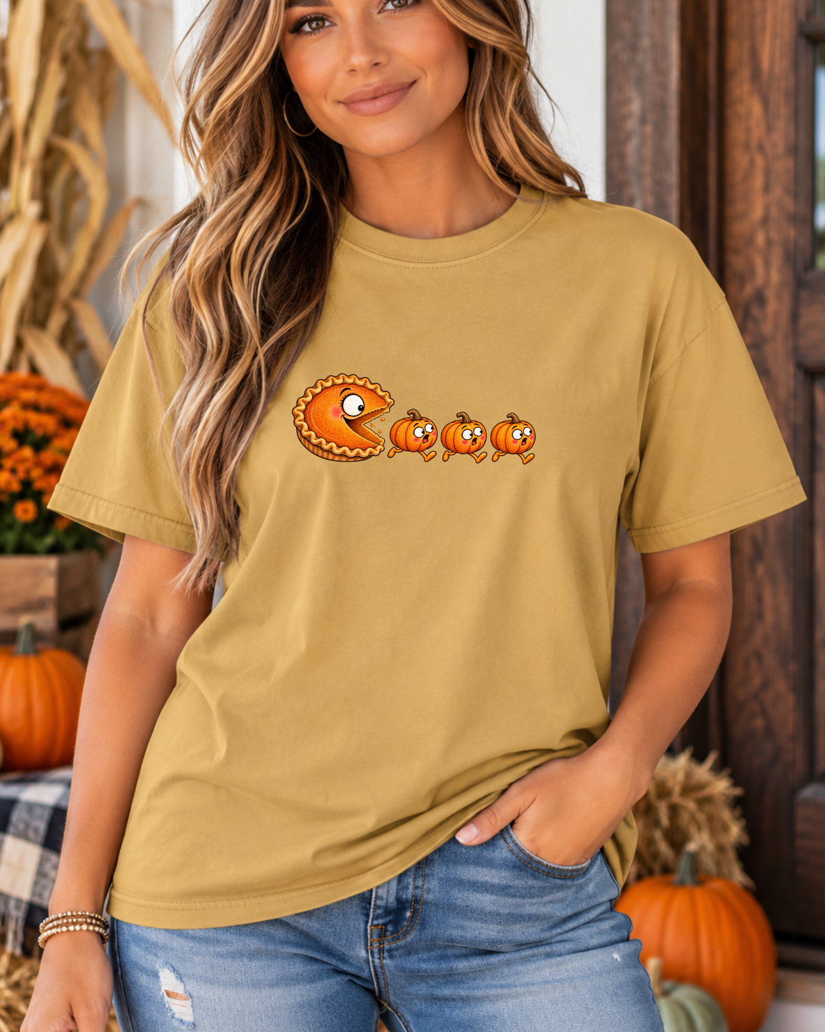 Pumpkin Pie Chasing Pumpkins Tee | Comfort Colors 1717