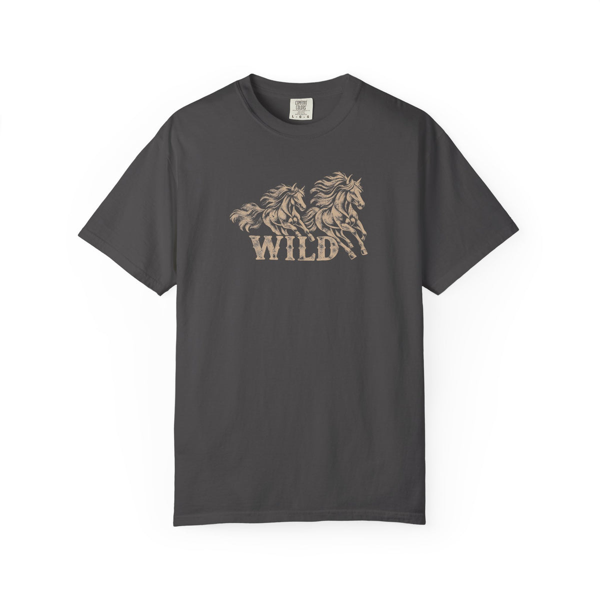 Wild Running Horses Vintage Western Tee