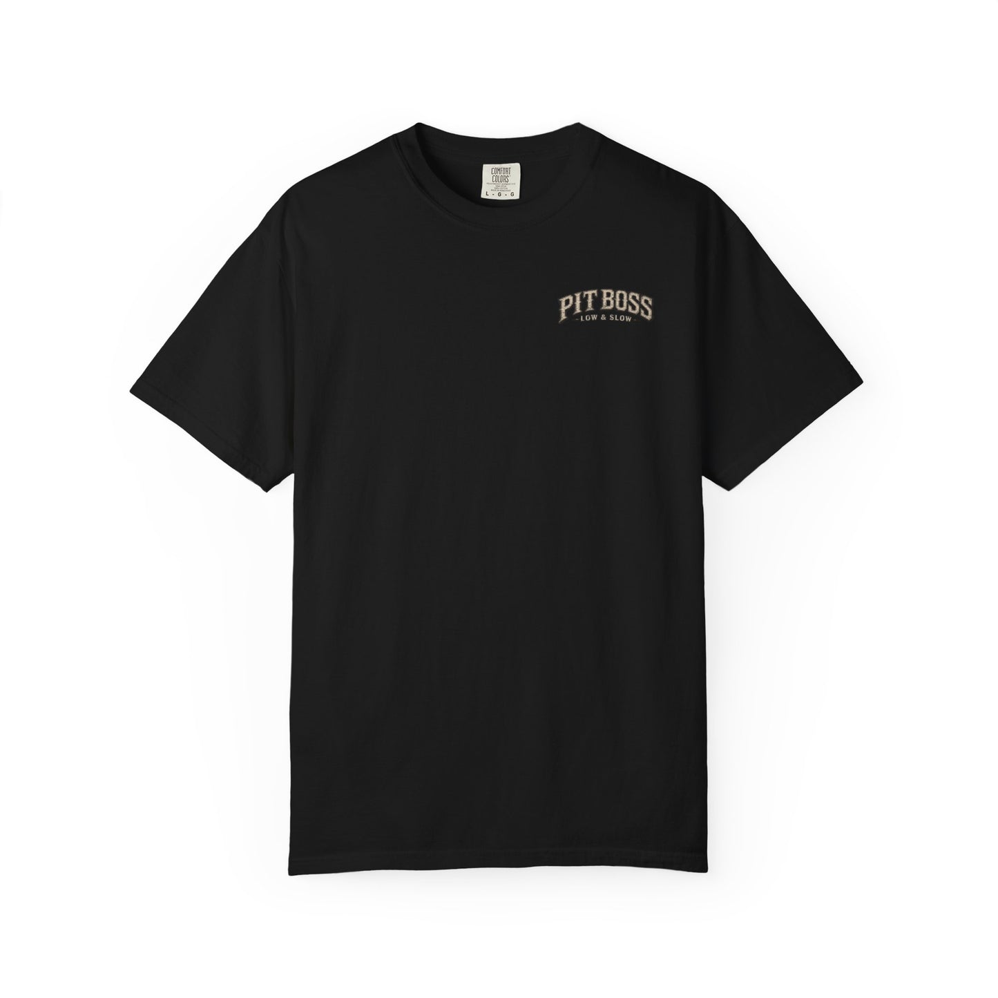 Pit Boss BBQ Shirt, Smoker Graphic Tee, Low and Slow Tshirt, Backyard BBQ Shirt, Grill Master Tee, Vintage Washed BBQ Tee