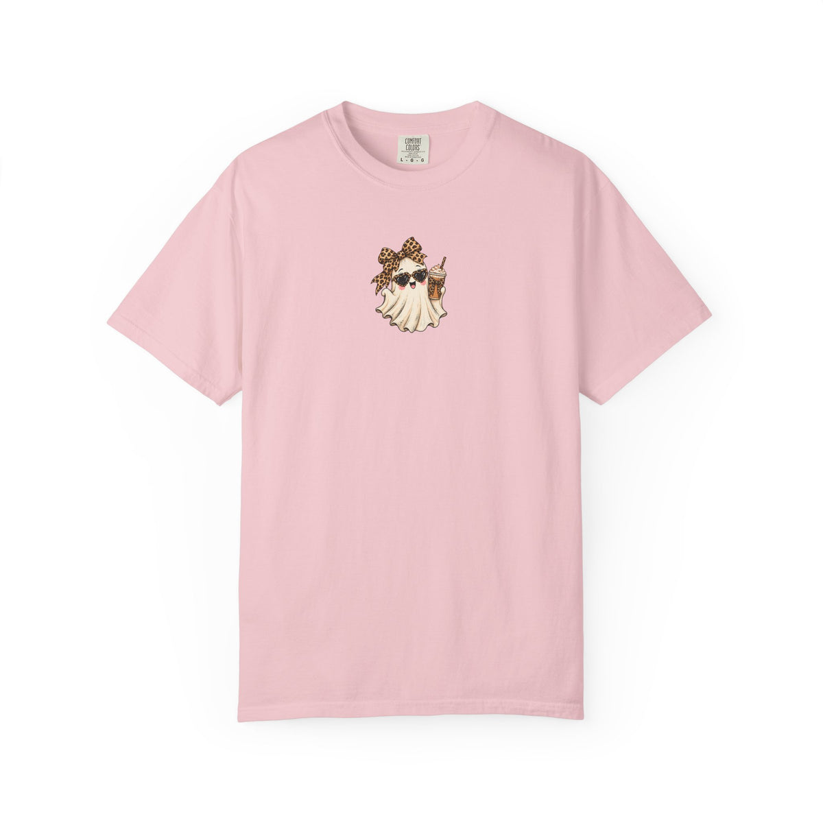 Leopard Ghost Halloween Comfort Colors Tee