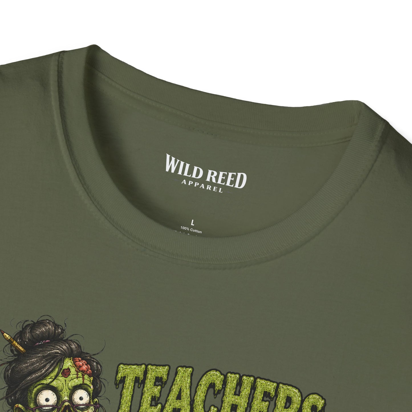 Teachers Love Brains Funny Zombie Teacher Graphic Tee