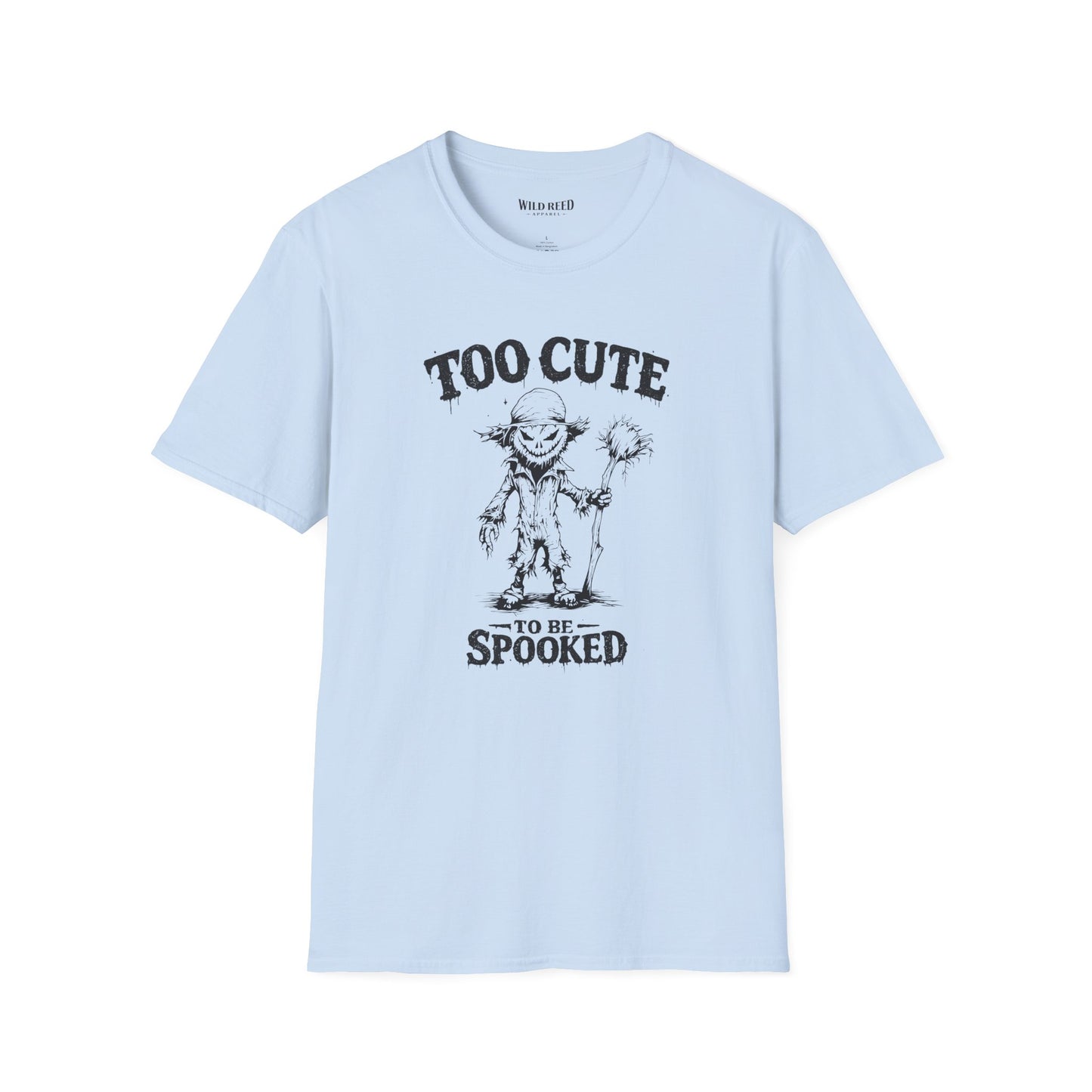 Too Cute to Be Spooked Scarecrow Halloween T-Shirt