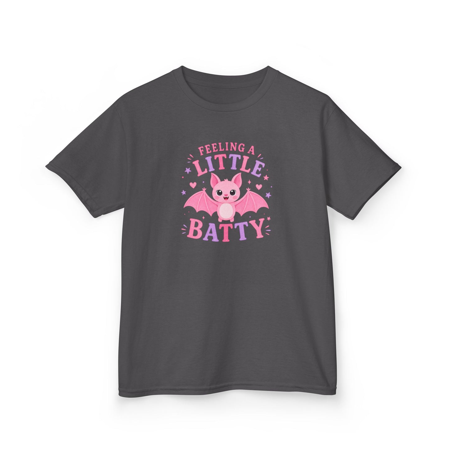 Feeling a Little Batty Pink Kids Halloween T-Shirt