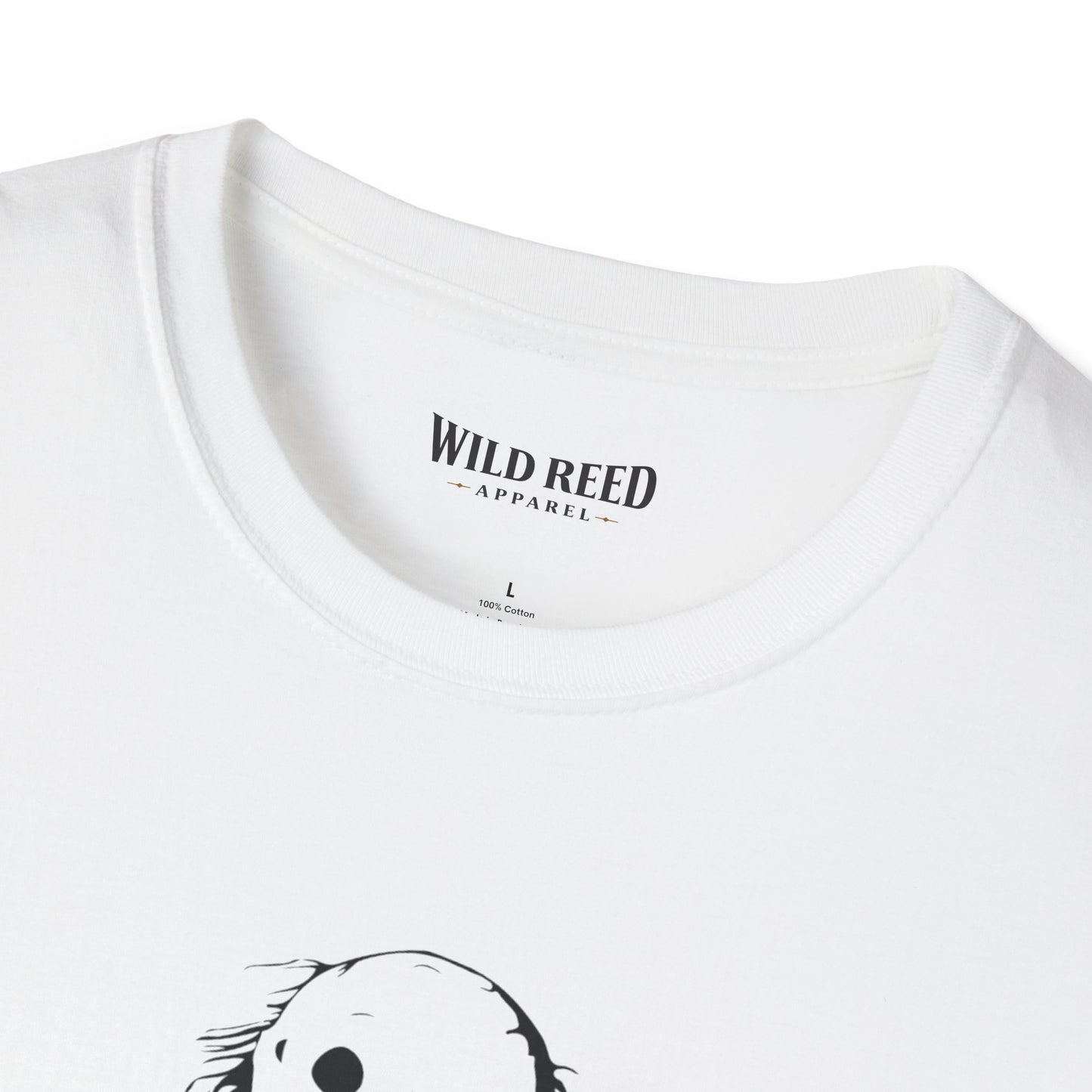 Wild Reed Apparel Creepy Smiley Monster Halloween Shirt | Vintage Horror Graphic Tee