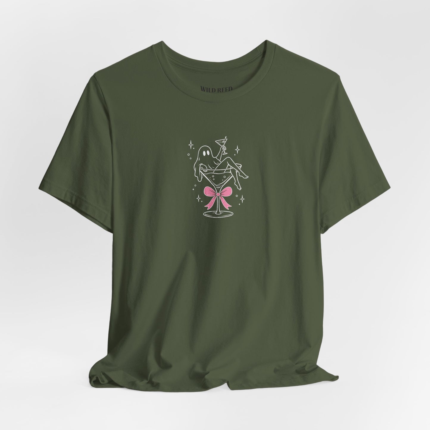 Martini Ghost T-Shirt – Cute Halloween Cocktail Graphic Tee