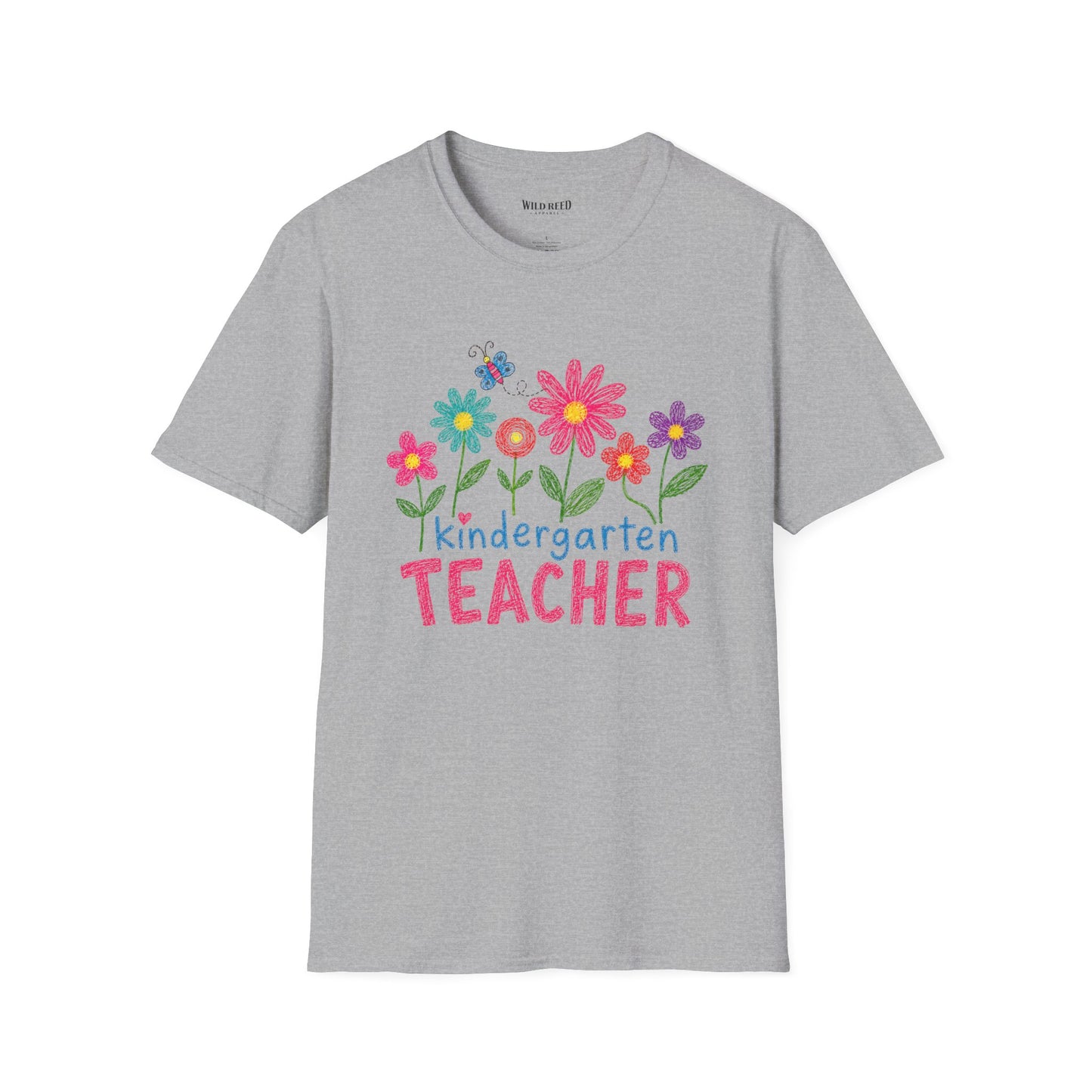 Kindergarten Teacher Shirt | Back to School Teacher Tee | Retro Grade Level Graphic T-Shirt