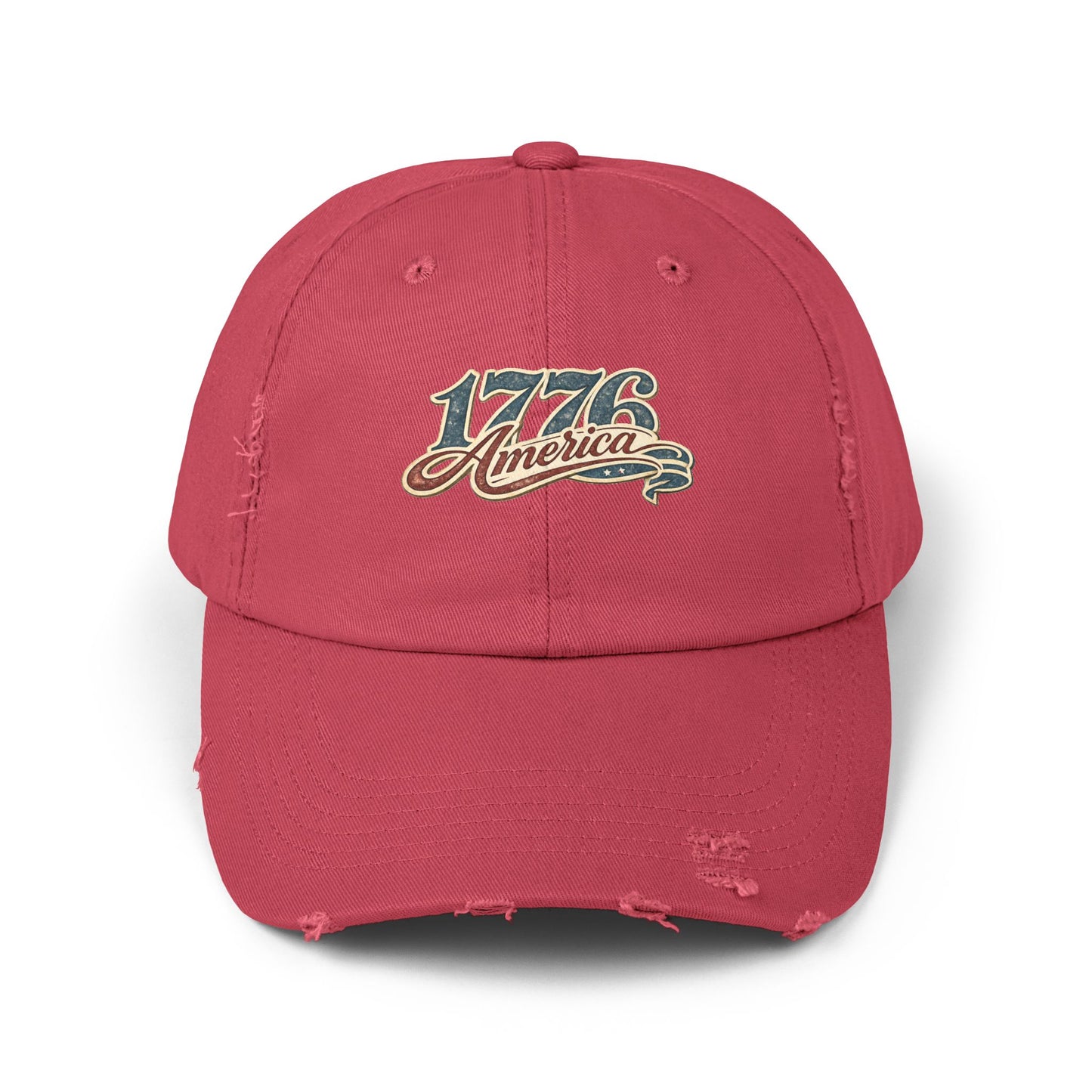 America 1776 Distressed Cap • Patriotic Vintage Hat • Americana Baseball Cap • Unisex Graphic Hat