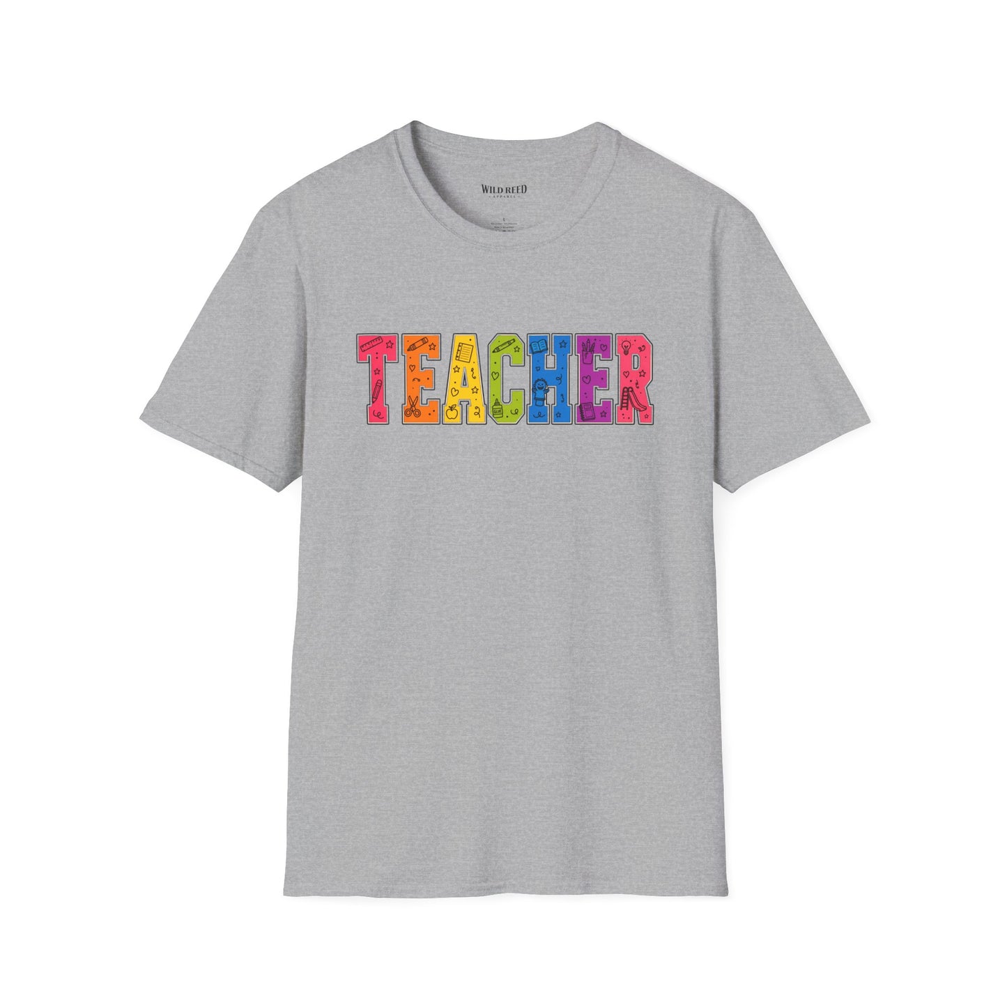 Teacher Shirt | Colorful Teacher Tee | Back to School Graphic T-Shirt