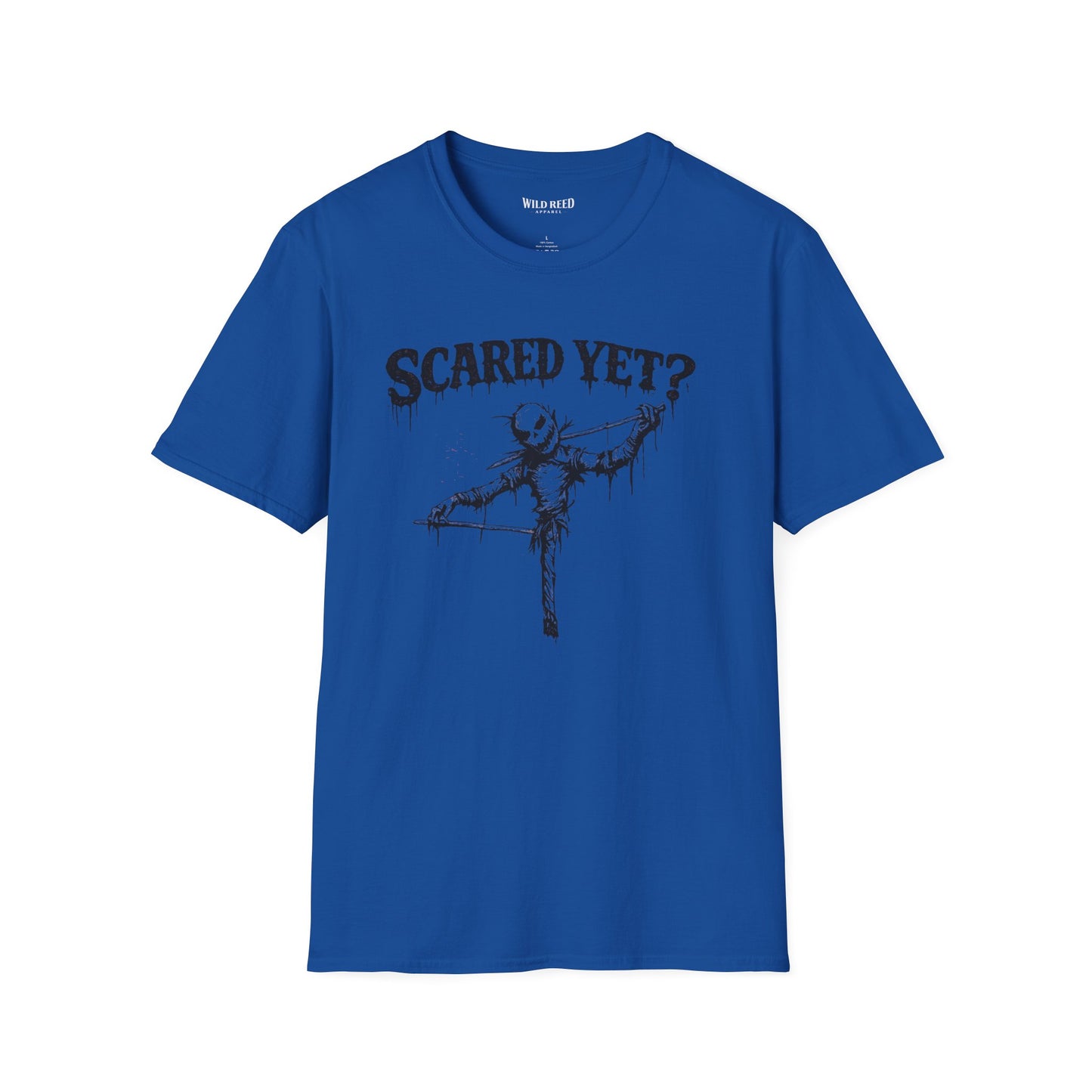 Scared Yet Creepy Scarecrow Halloween T-Shirt