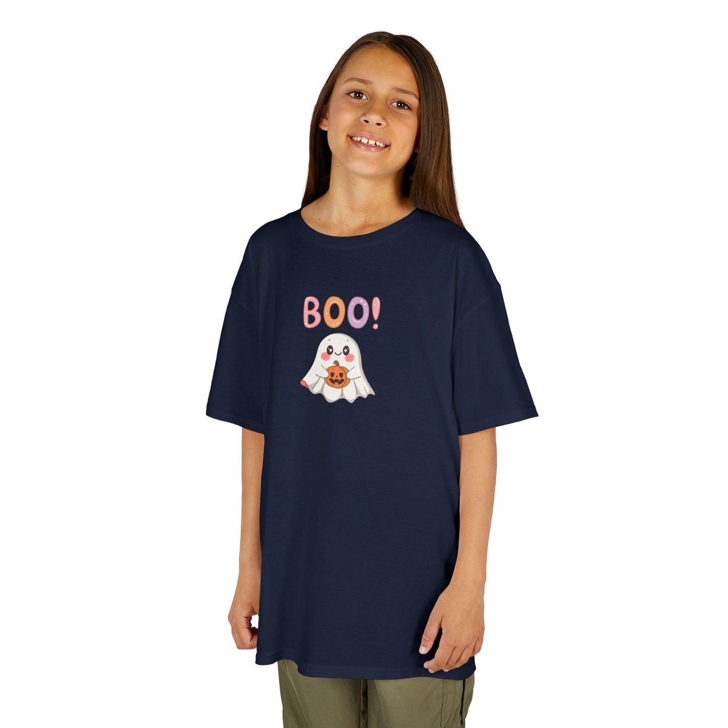 BOO Ghost Kids Halloween T-Shirt