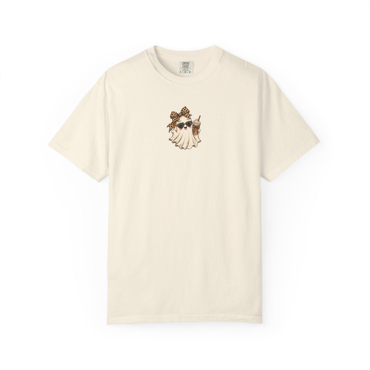 Leopard Ghost Halloween Comfort Colors Tee