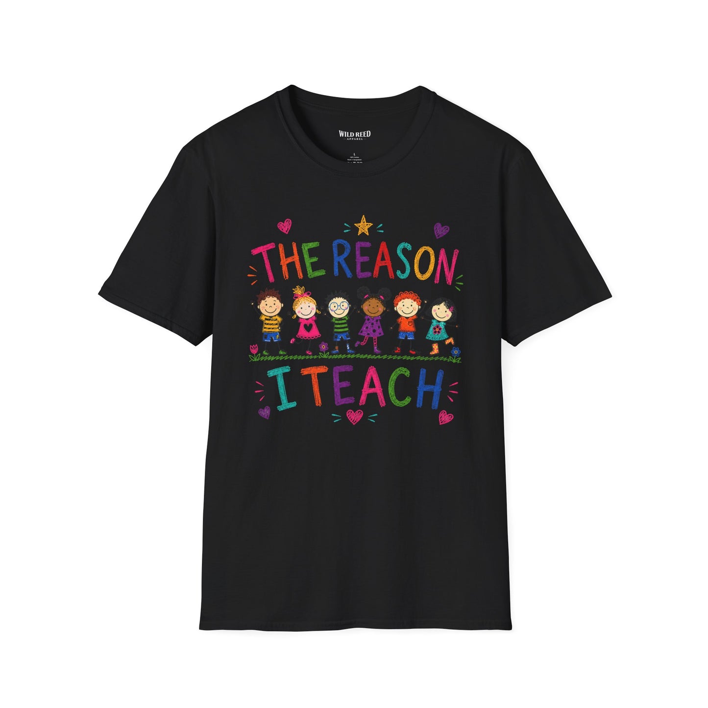 The Reason I Teach Shirt | Colorful Teacher Tee | Back to School Graphic T-Shirt