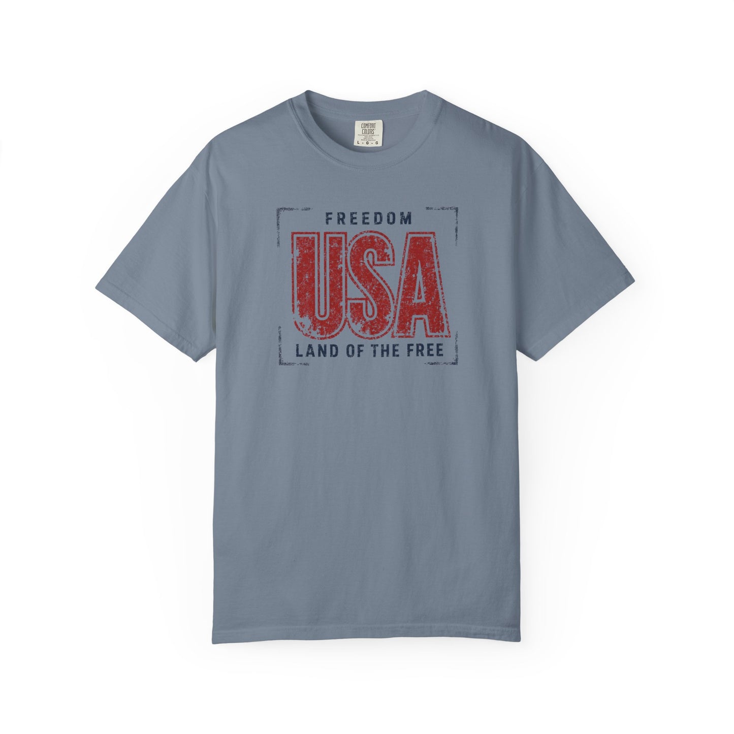 USA Freedom Land of the Free Vintage Patriotic T-Shirt