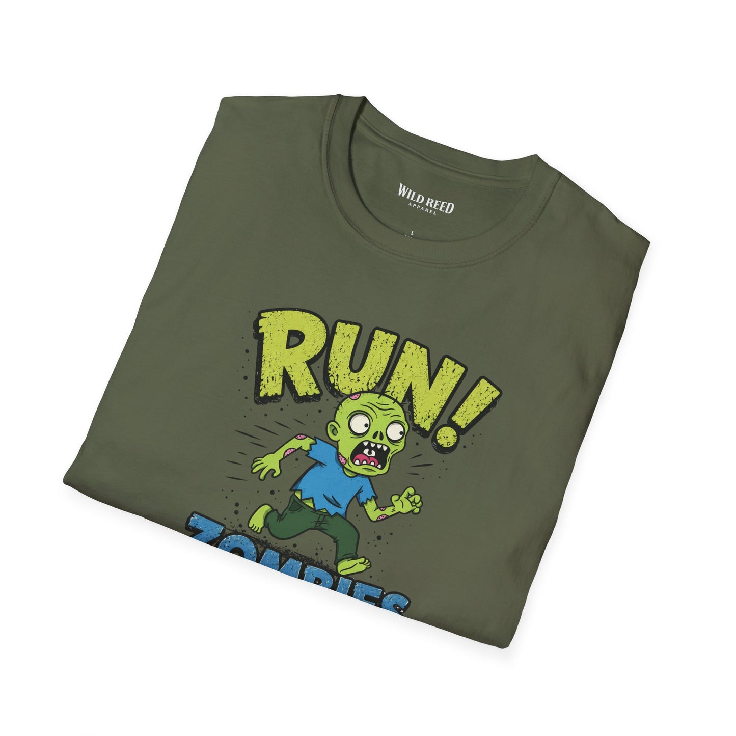 Run! Zombies Are Coming Funny Zombie Graphic Tee