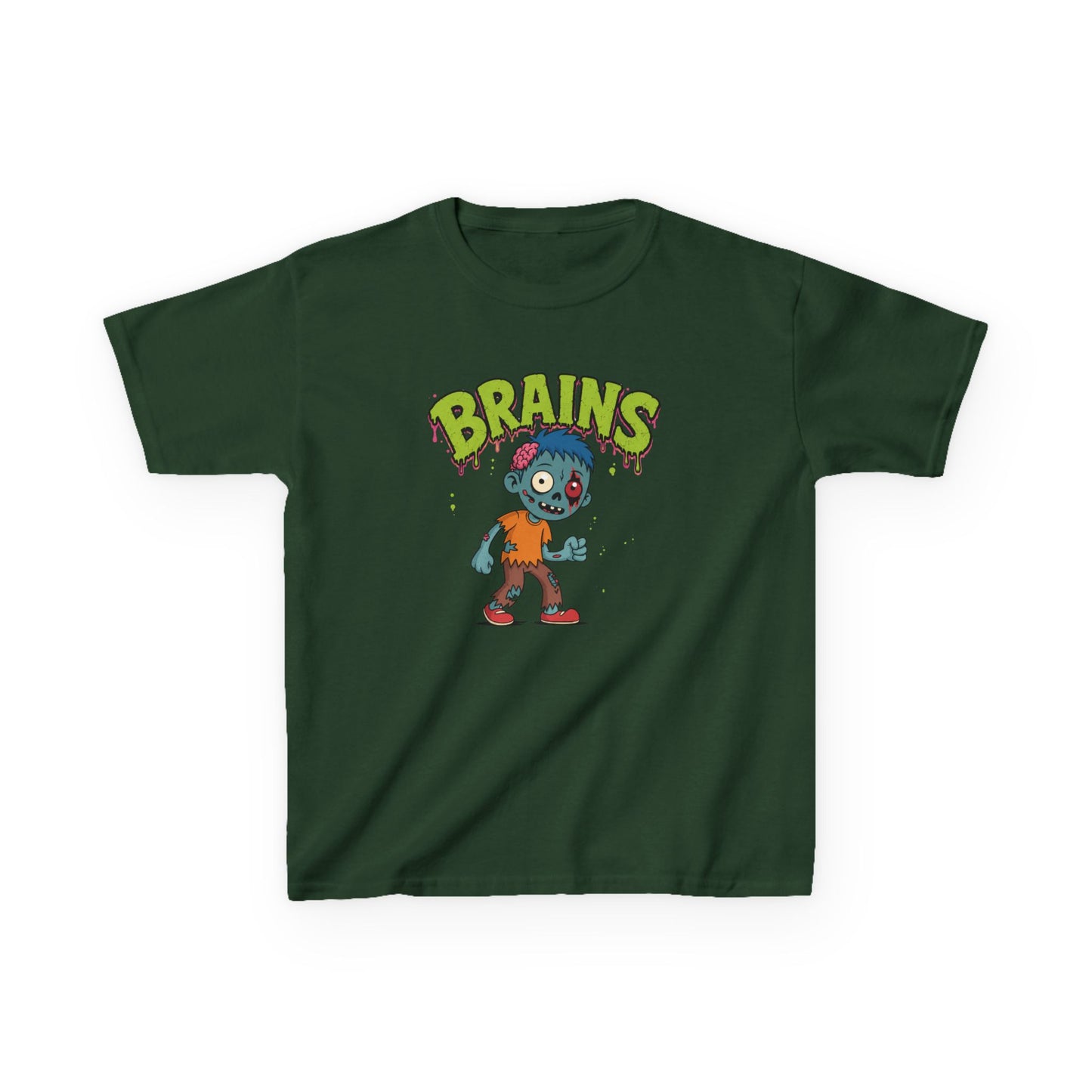 Brains Zombie Kids Halloween T-Shirt