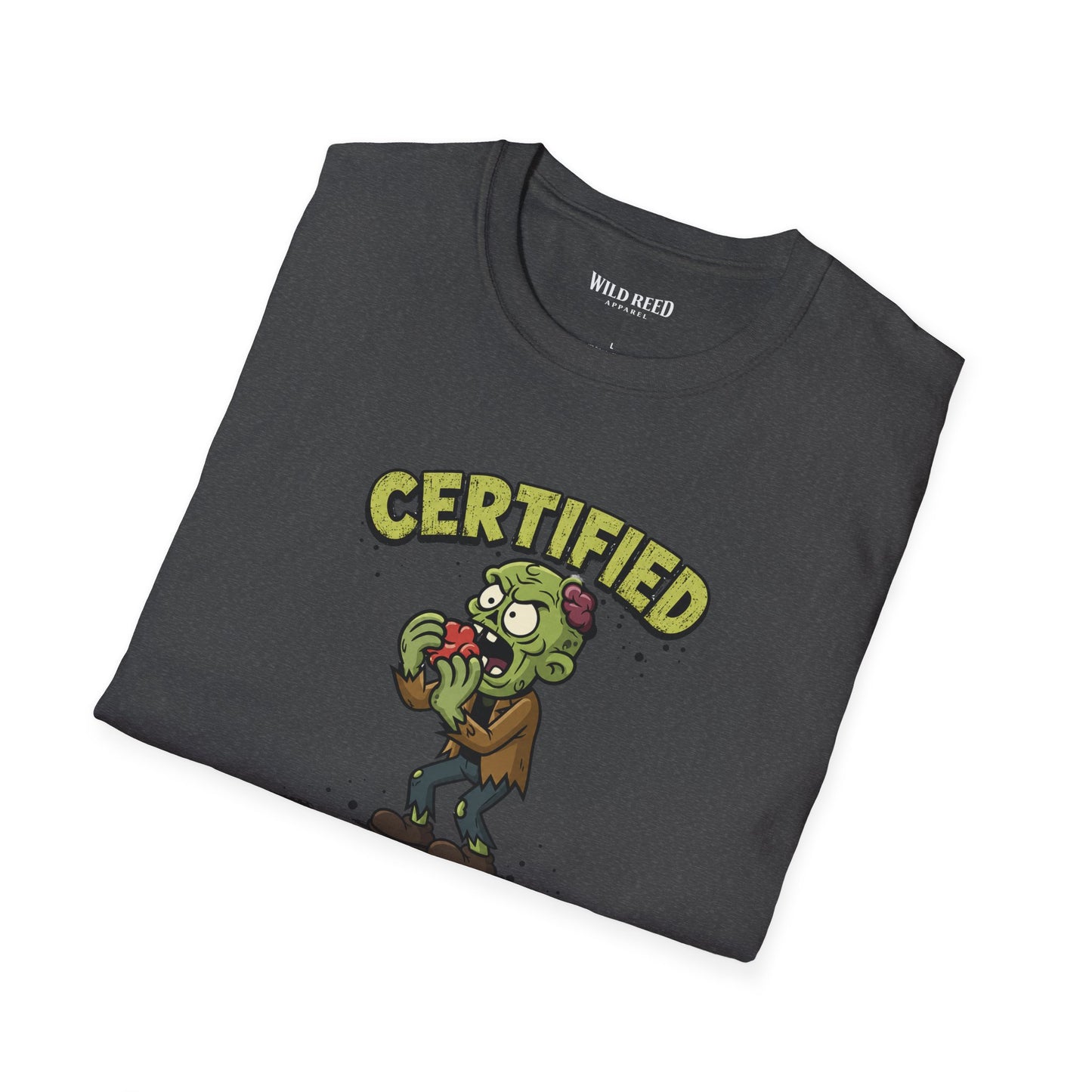 Certified Foodie Funny Zombie Graphic Tee
