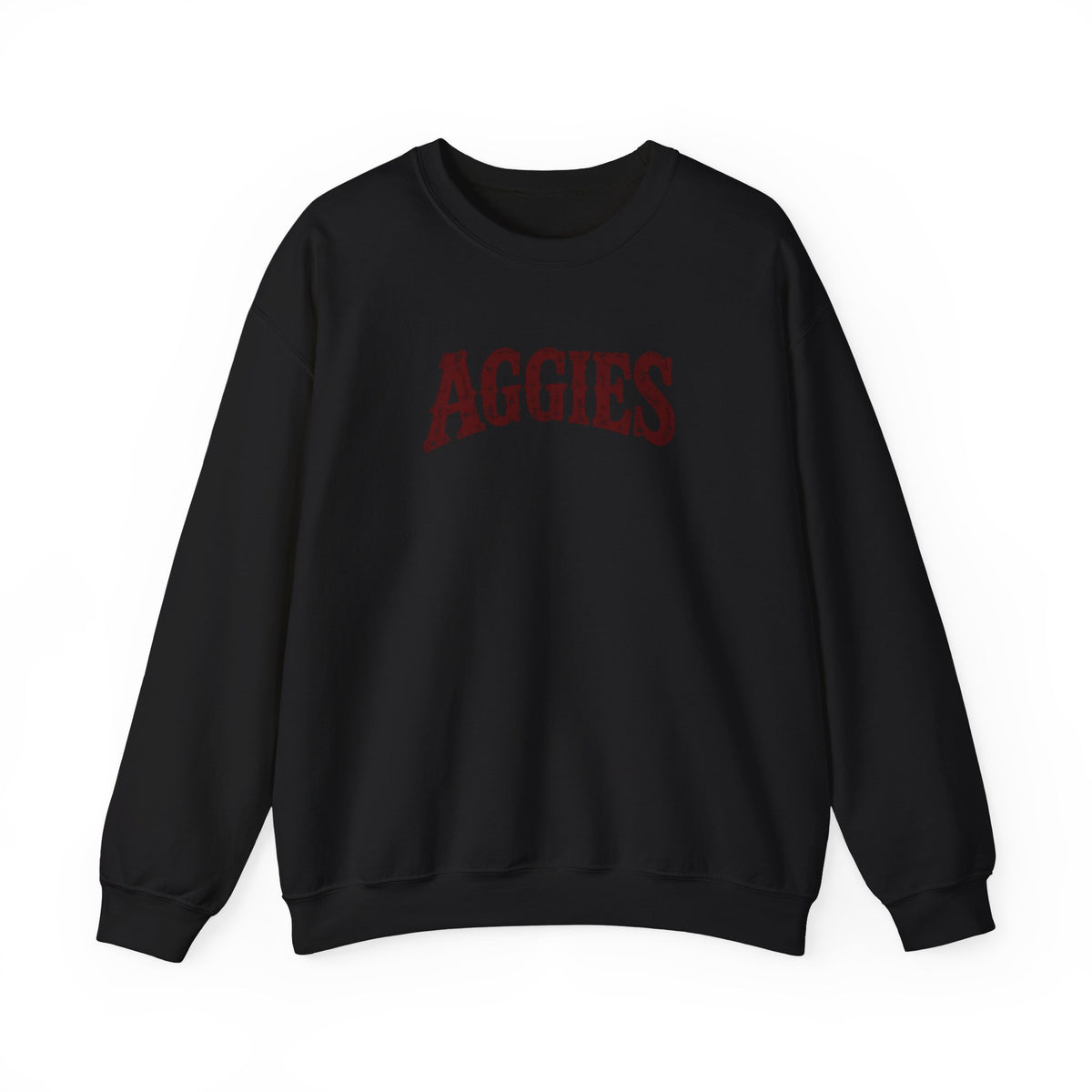 Aggies Vintage Collegiate Crewneck Sweatshirt | Maroon Game Day Pullover