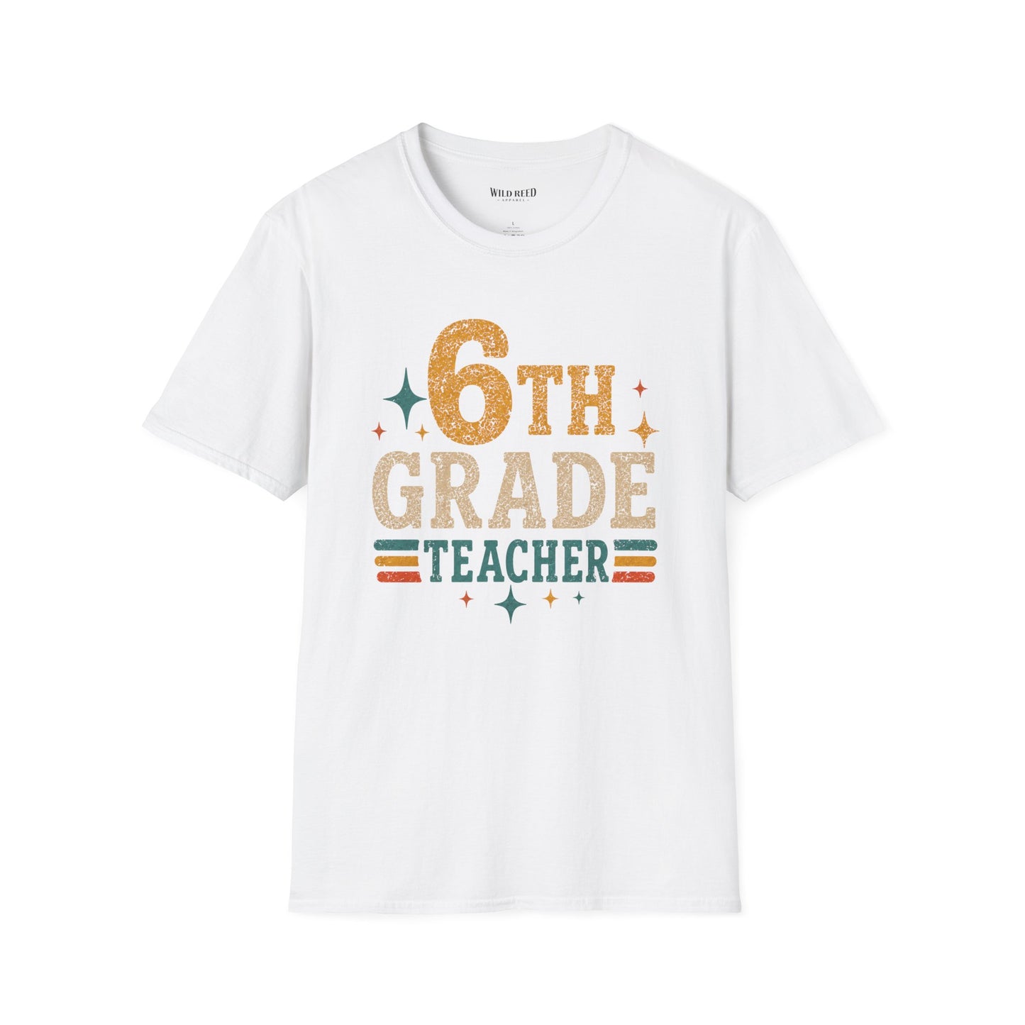 6th Grade Teacher Shirt, Retro Teacher Tee, Sixth Grade Shirt, Back to School Shirt, Teacher Gift, Classroom Shirt, Educator Tee