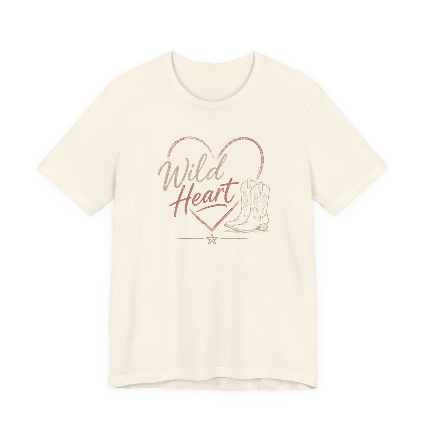 Wild Heart Cowboy Boots Graphic Tee | Western Graphic Shirt | Country Concert Outfit | Cowgirl Style Tee