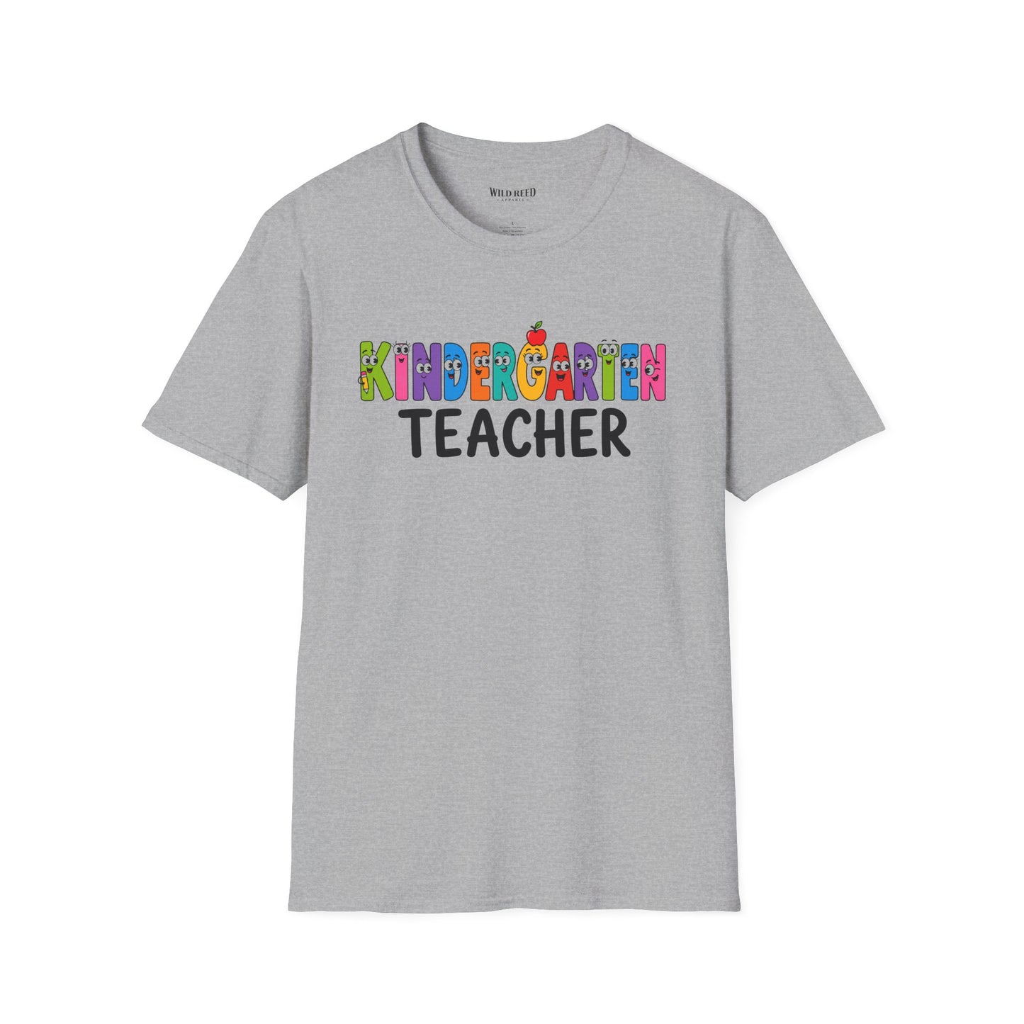 Kindergarten Teacher Shirt | Colorful Teacher Tee | Back to School Graphic T-Shirt